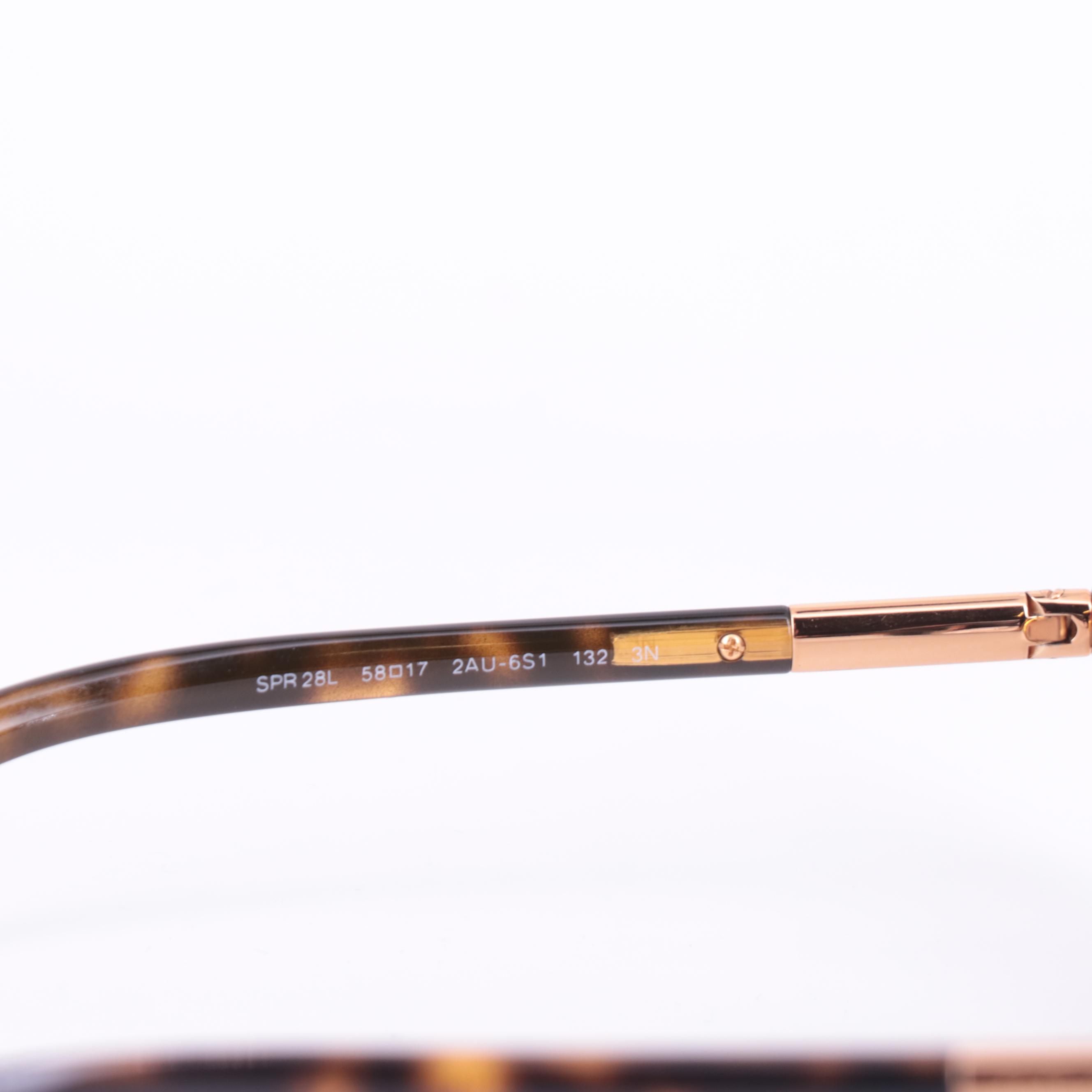 Prada SPR 28L Havana Oversized Square Sunglasses