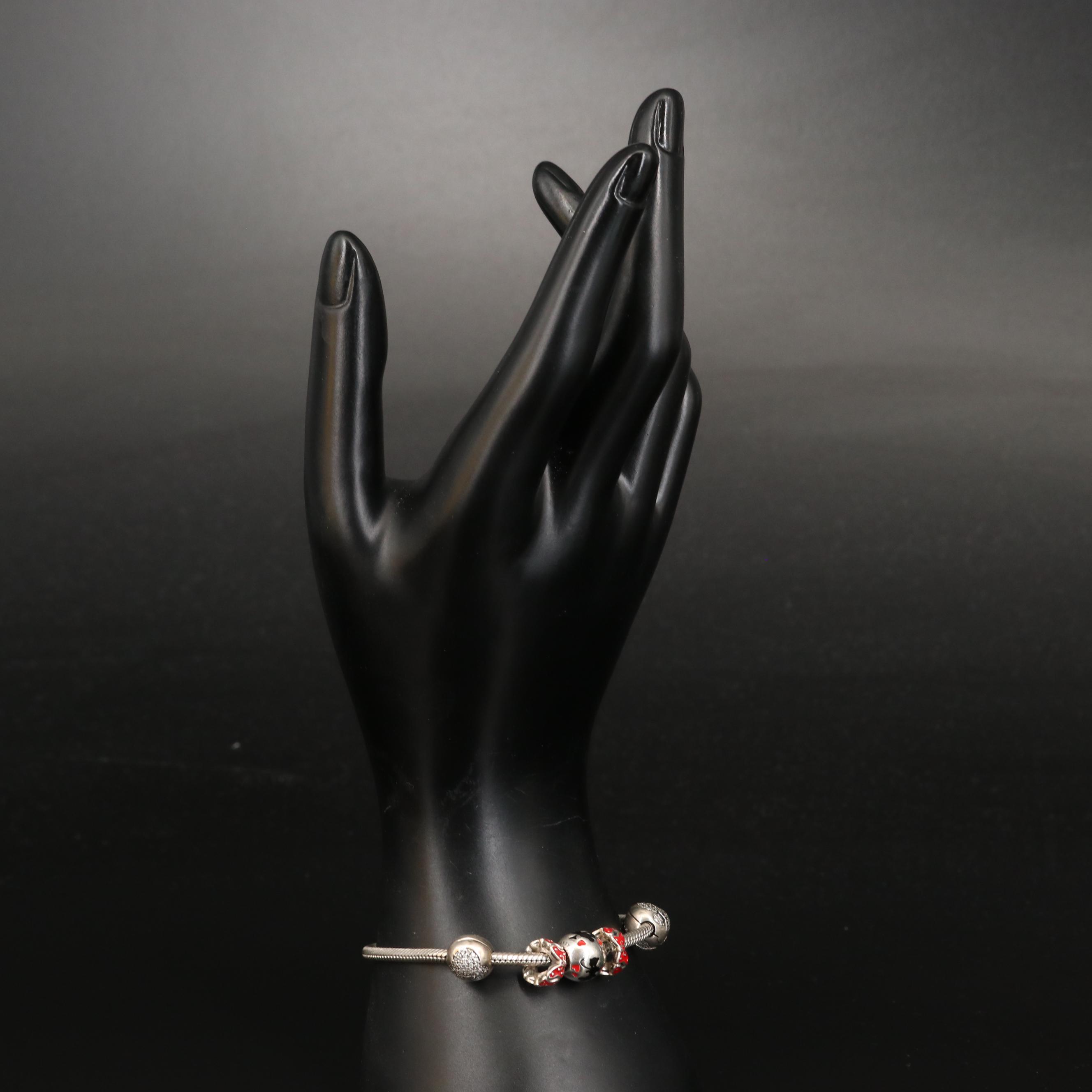 Pandora Bracelet and Charms Featuring Disney's Mickey and Minnie Mouse
