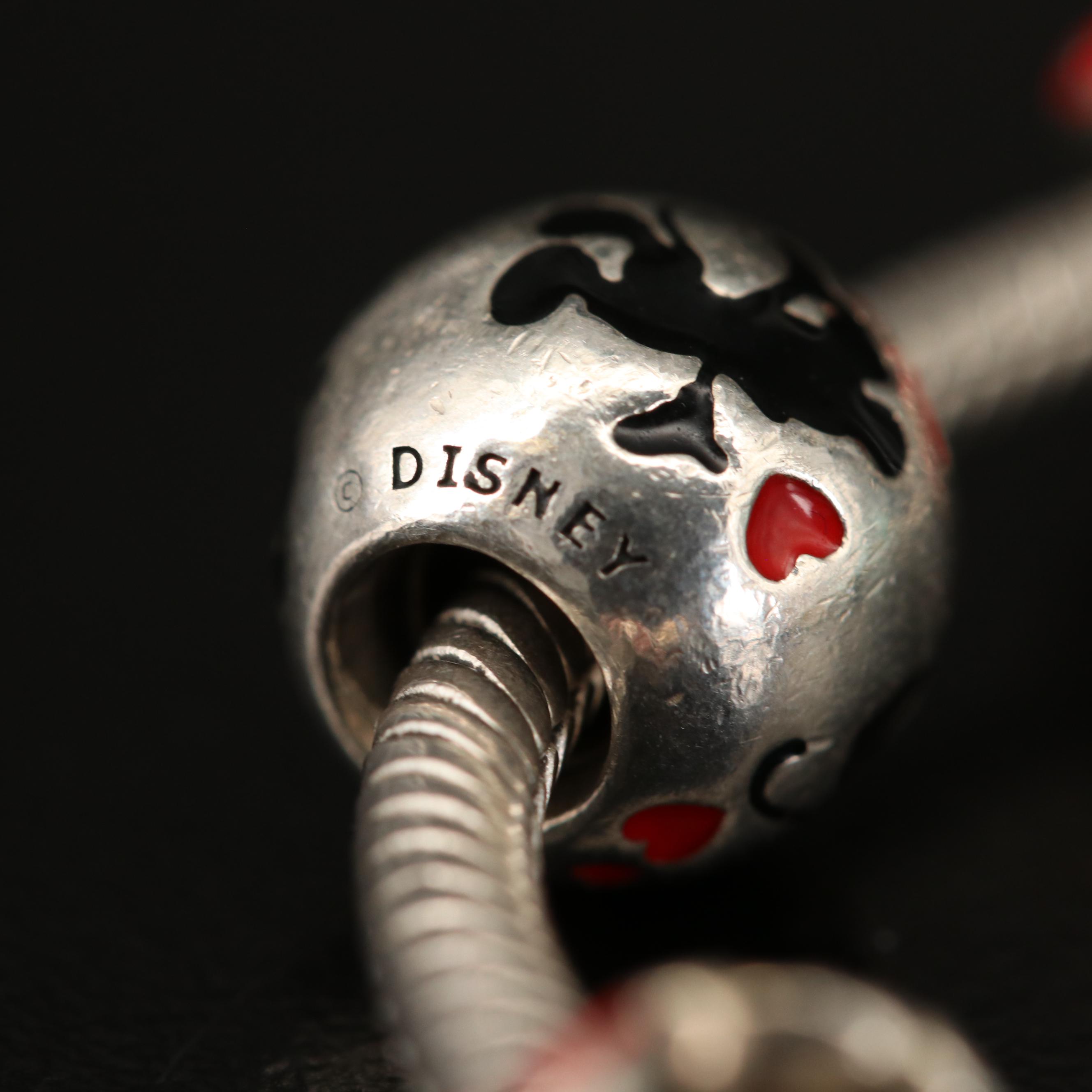 Pandora Bracelet and Charms Featuring Disney's Mickey and Minnie Mouse