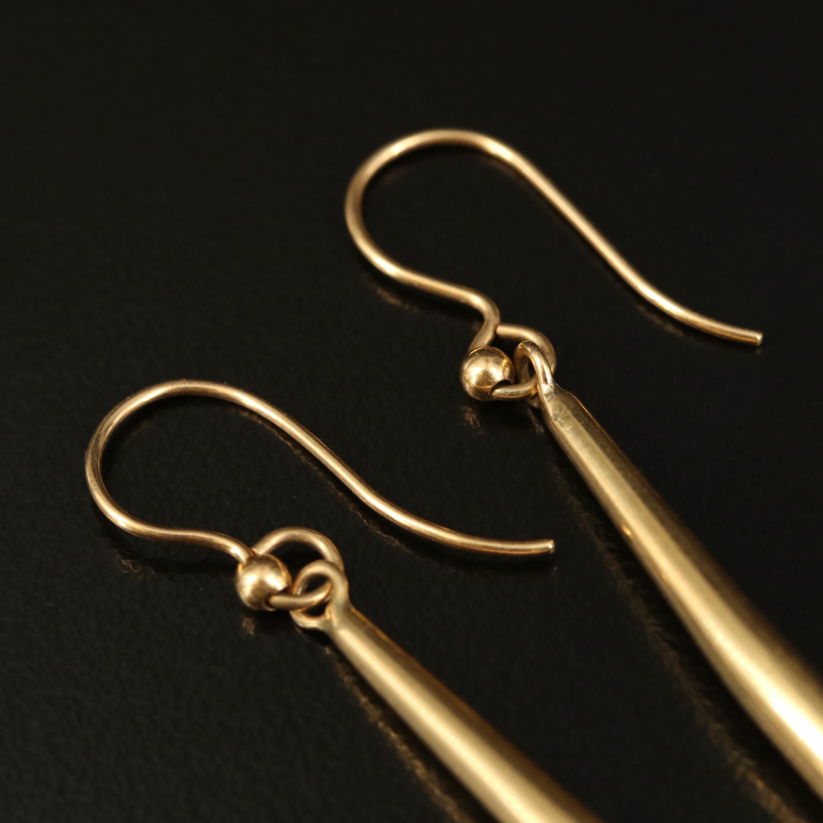 Jordan Schlanger 18K Diamond Drop Earrings