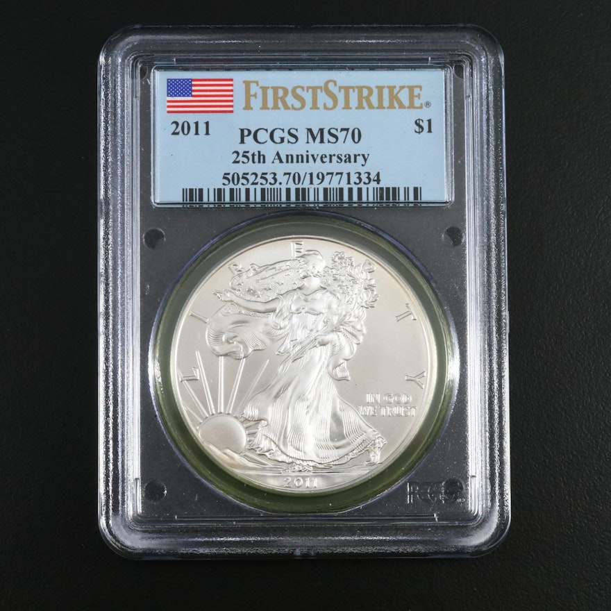 PCGS Graded MS70 2011 American Silver Eagle