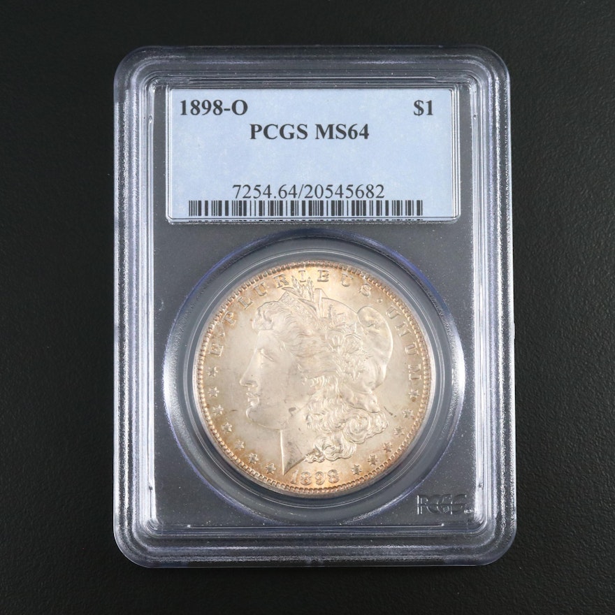 PCGS Graded MS64 1898-O Morgan Silver Dollar