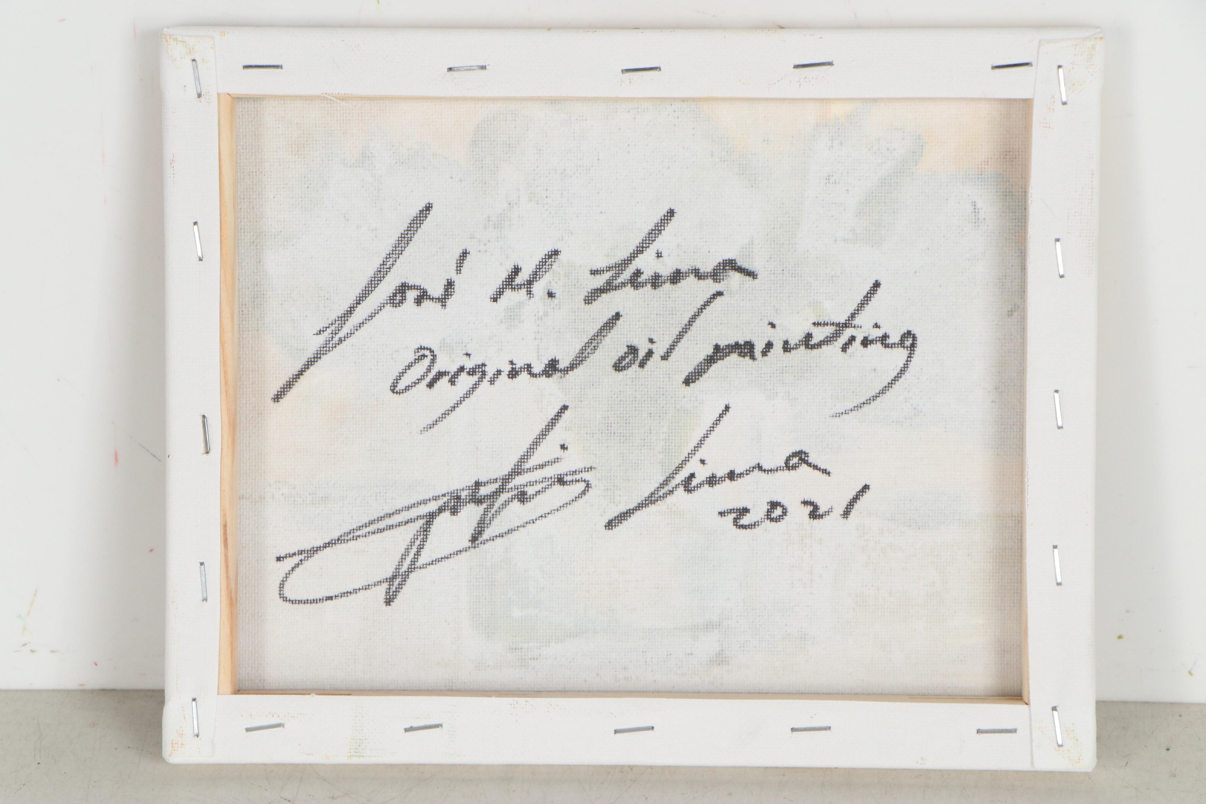 Jose Lima Floral Still Life Oil Painting, 2021