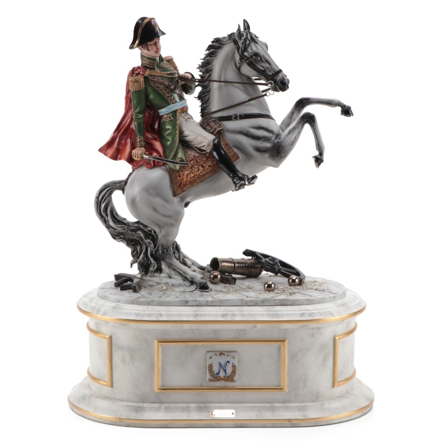 Cortese for Capodimonte Limited Edition Napoleon Porcelain Figurine