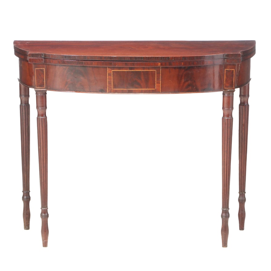 American Federal Mahogany Games Table, Early 19th Century