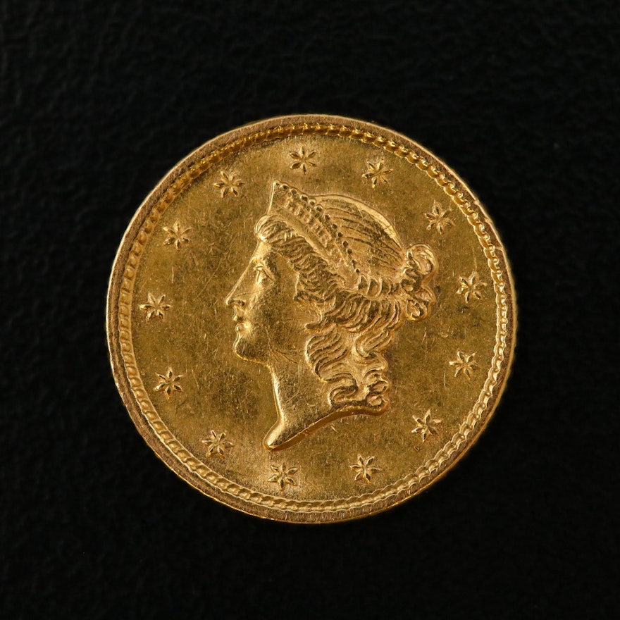 1853 Liberty Head Type 1 Gold Dollar