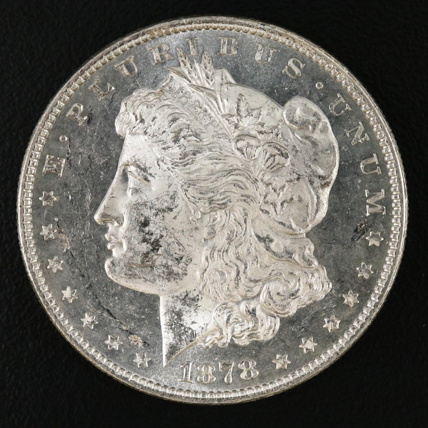 1878 "7 Tail Feathers, 2nd Reverse" Morgan Silver Dollar