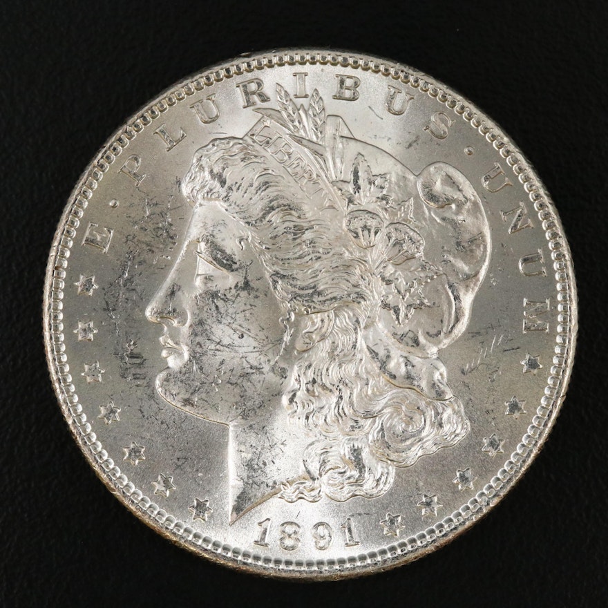 Better Date Uncirculated 1891-S Morgan Silver Dollar