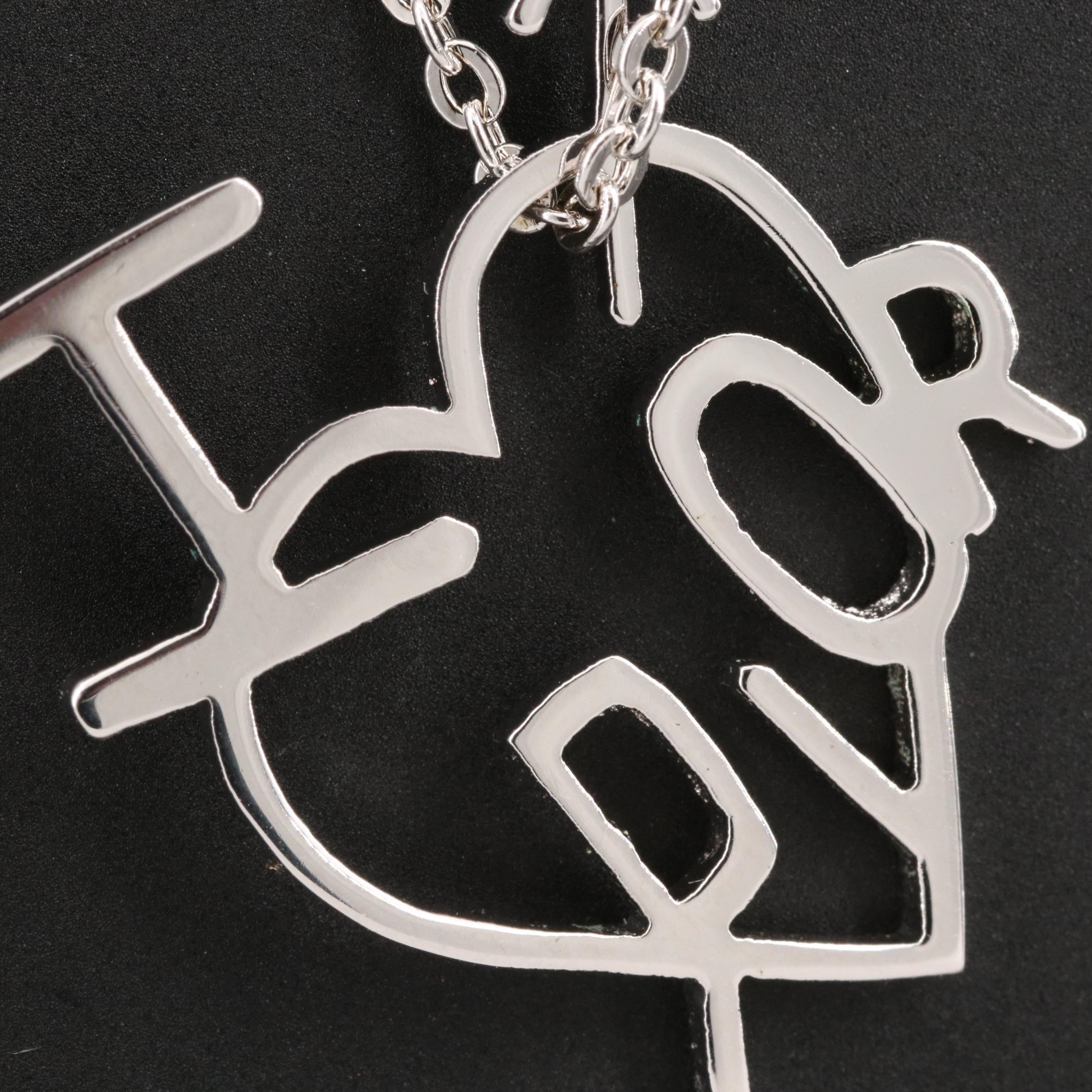 Dior " I Love Dior" Heart Necklace