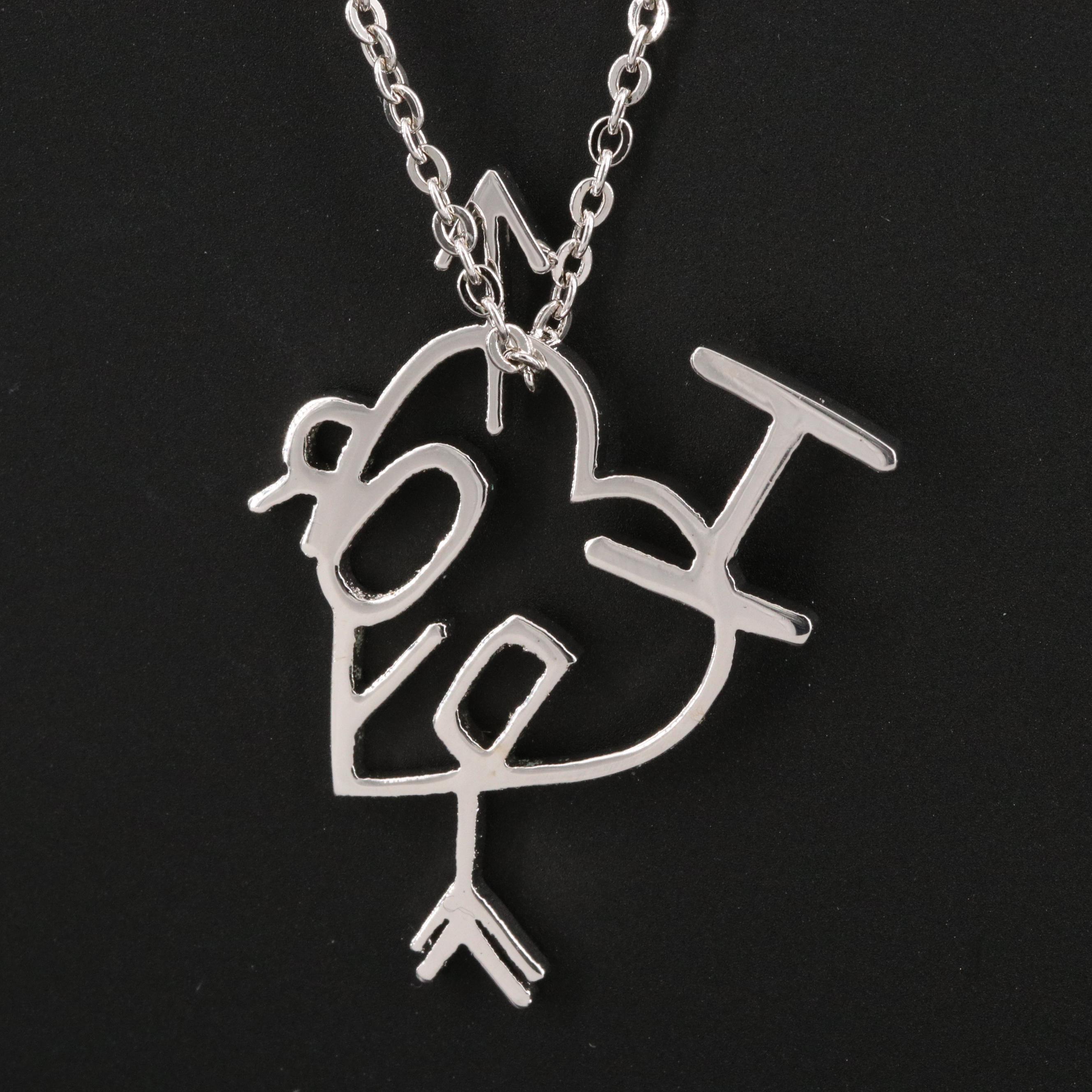 Dior " I Love Dior" Heart Necklace