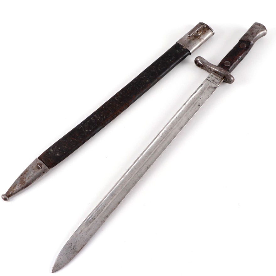 Spanish Mauser Bayonet with Scabbard