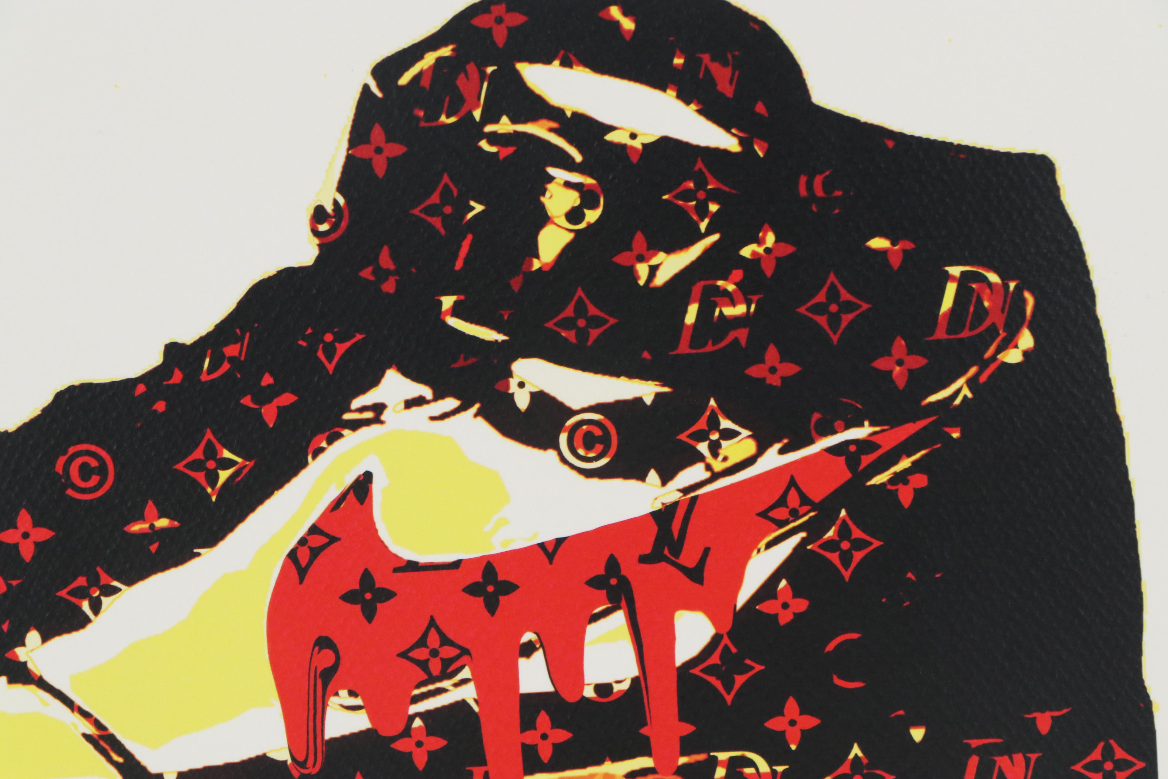 Death NYC Pop Art Giclée of Nike Shoe with Louis Vuitton Logo