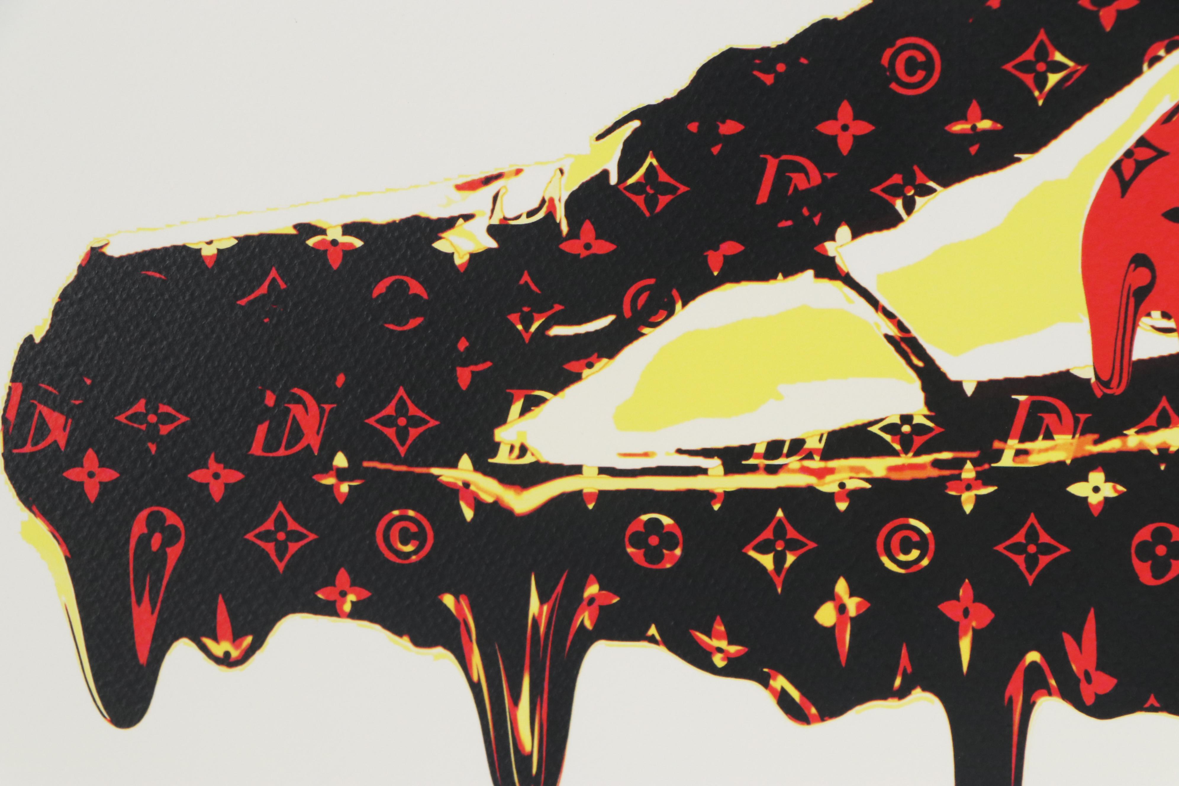 Death NYC Pop Art Giclée of Nike Shoe with Louis Vuitton Logo