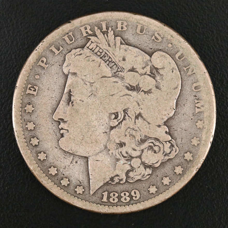 Key Date Low Mintage 1889-CC Morgan Silver Dollar