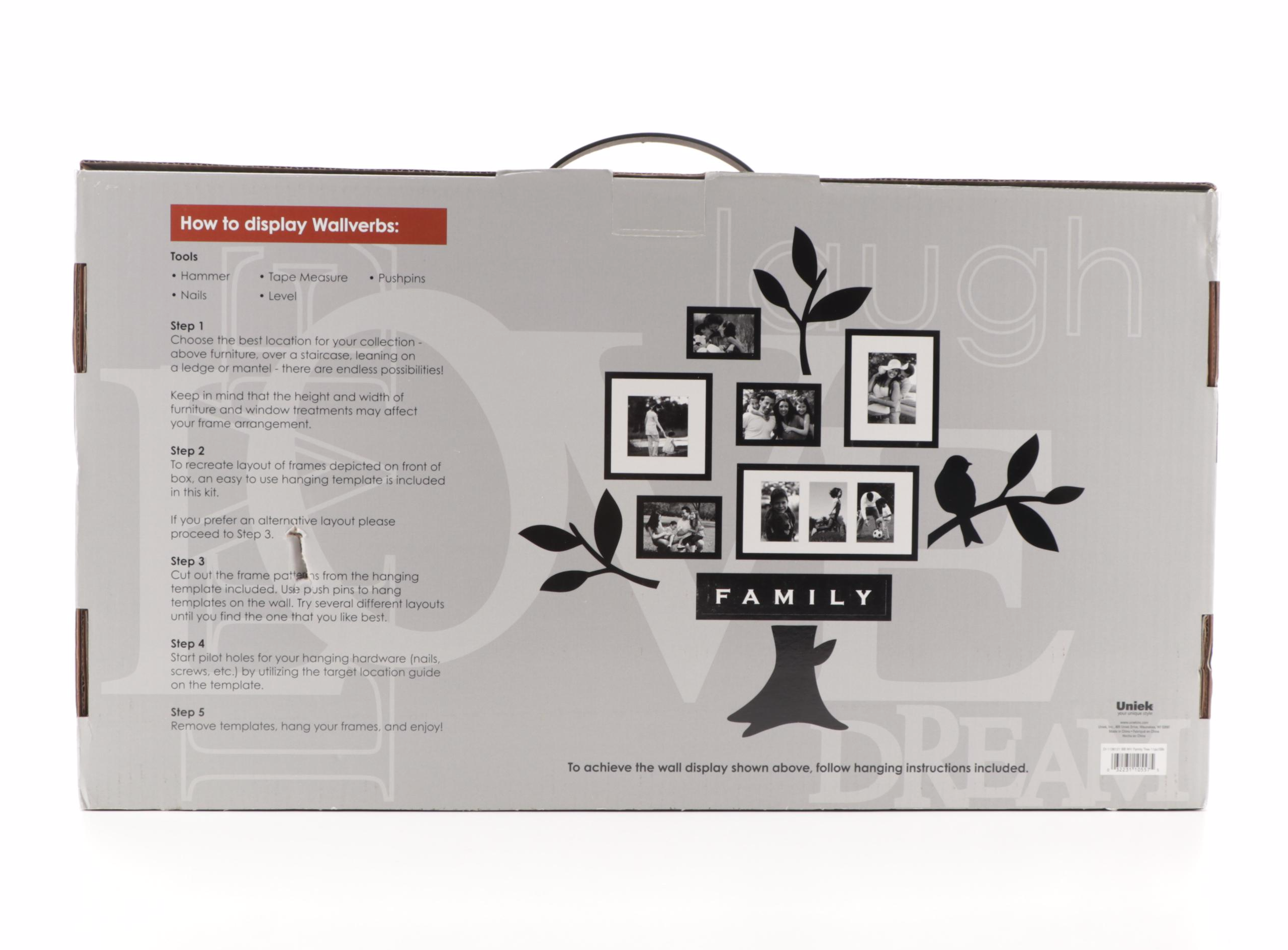 Wallverbs "Family Collection" Modular Tree Motif Picture Frame Wall Décor