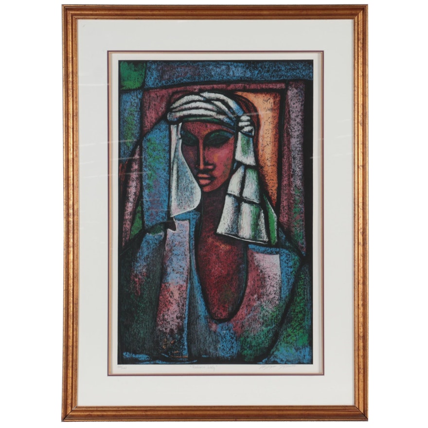 William Tolliver Serigraph "Radiant Lady"