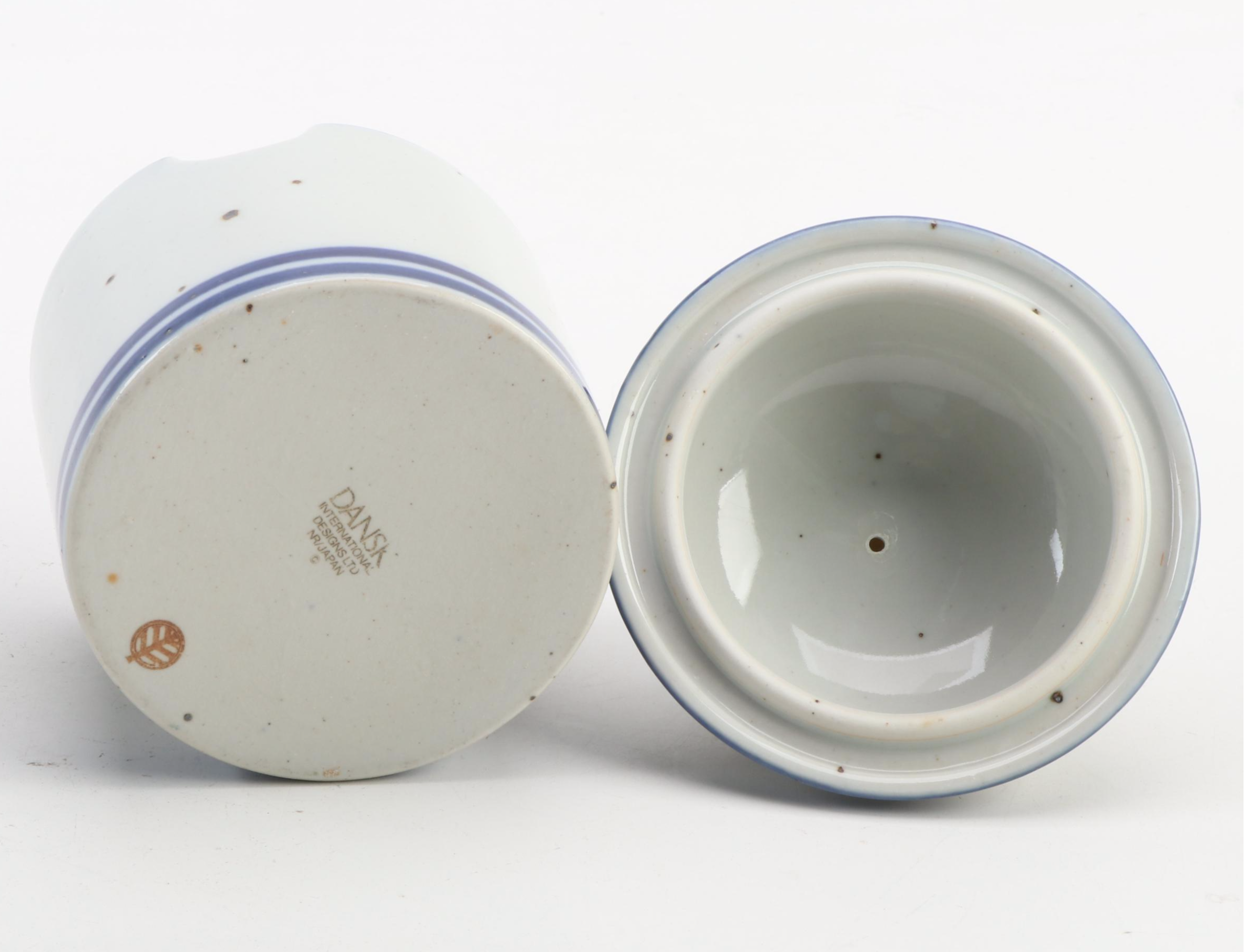 Dansk "Blue Mist" Ceramic Serveware, Late 20th Century