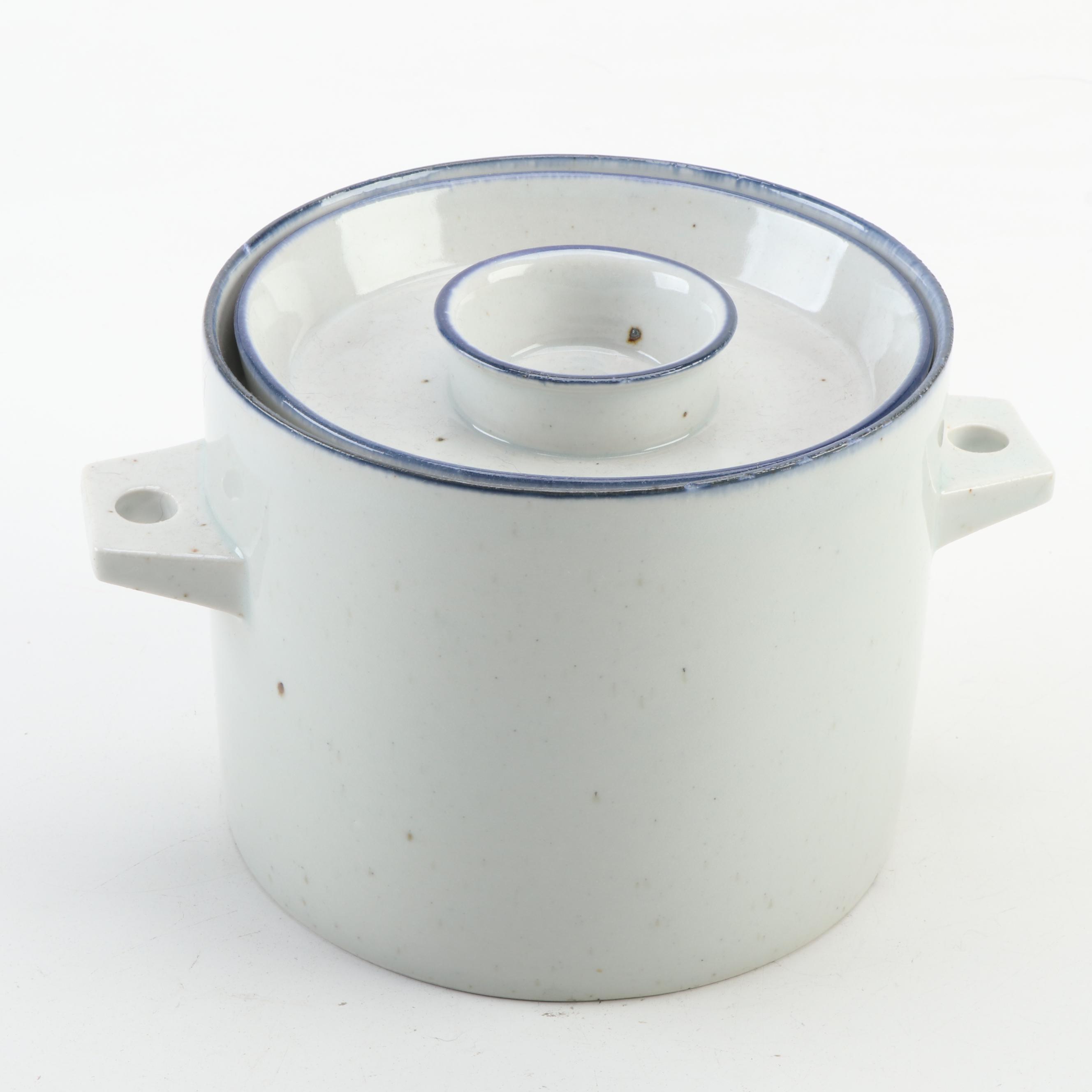 Dansk "Blue Mist" Ceramic Serveware, Late 20th Century