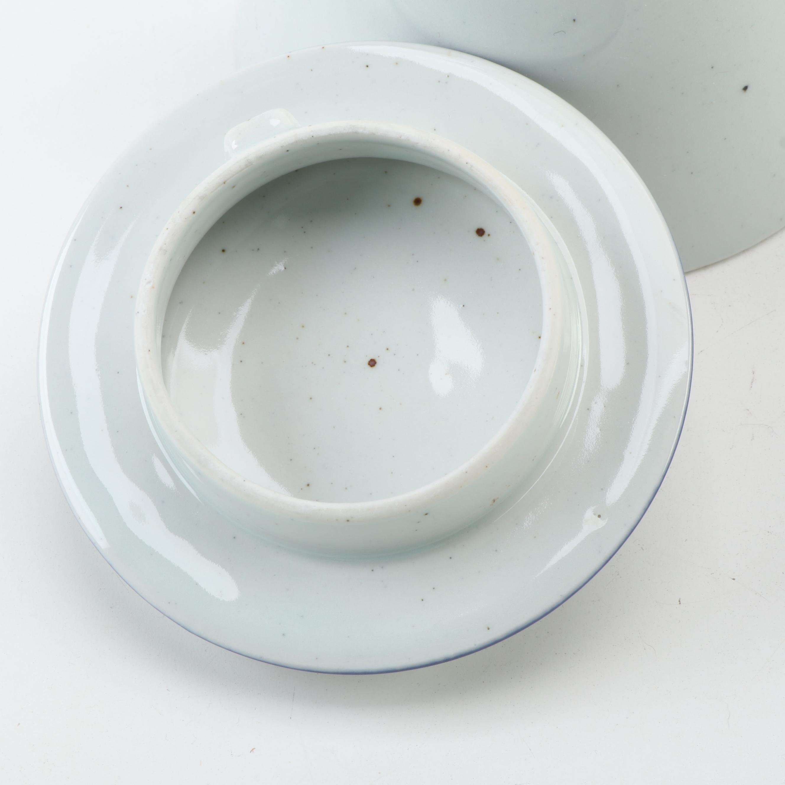 Dansk "Blue Mist" Ceramic Serveware, Late 20th Century