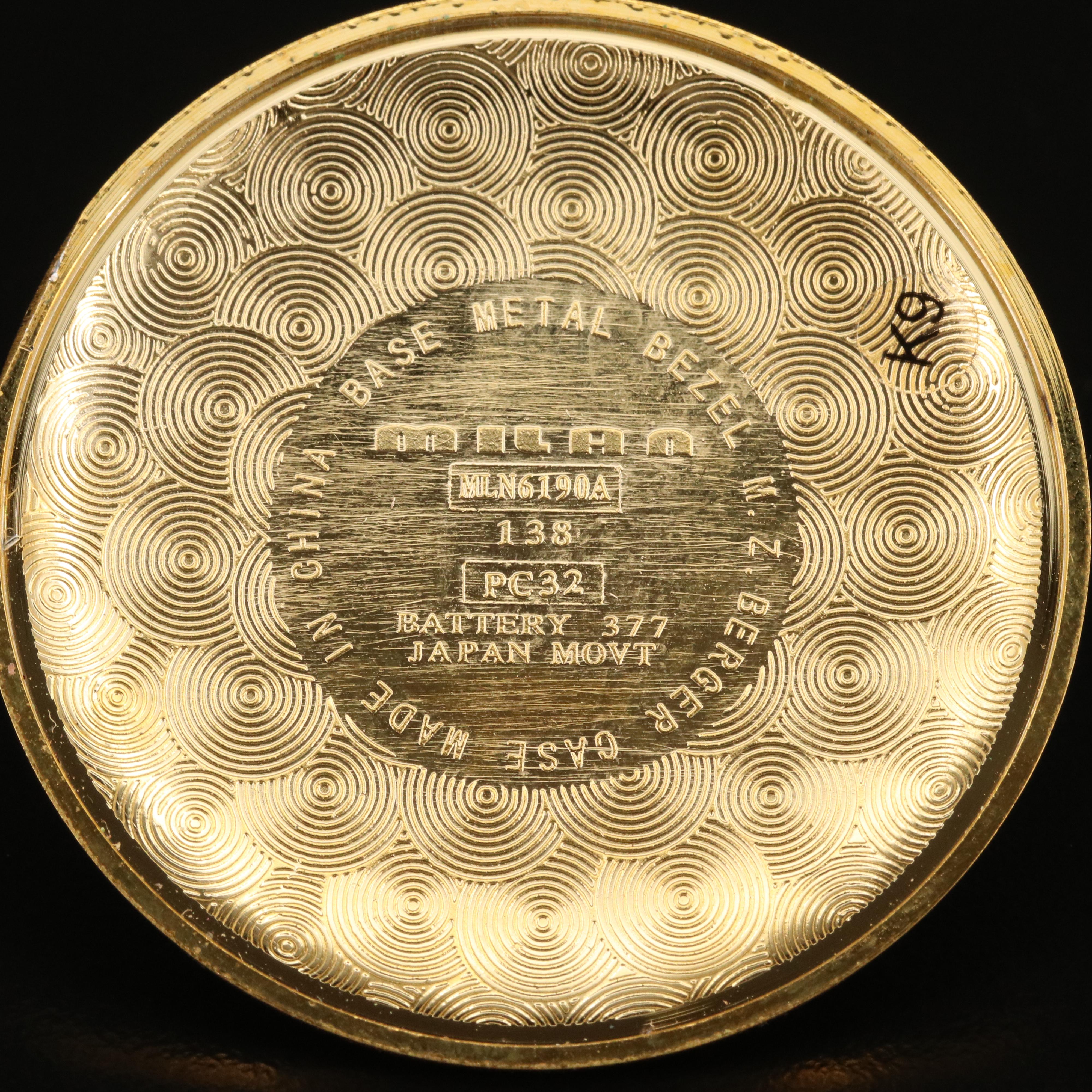 Milan with Date Quartz Pocket Watch