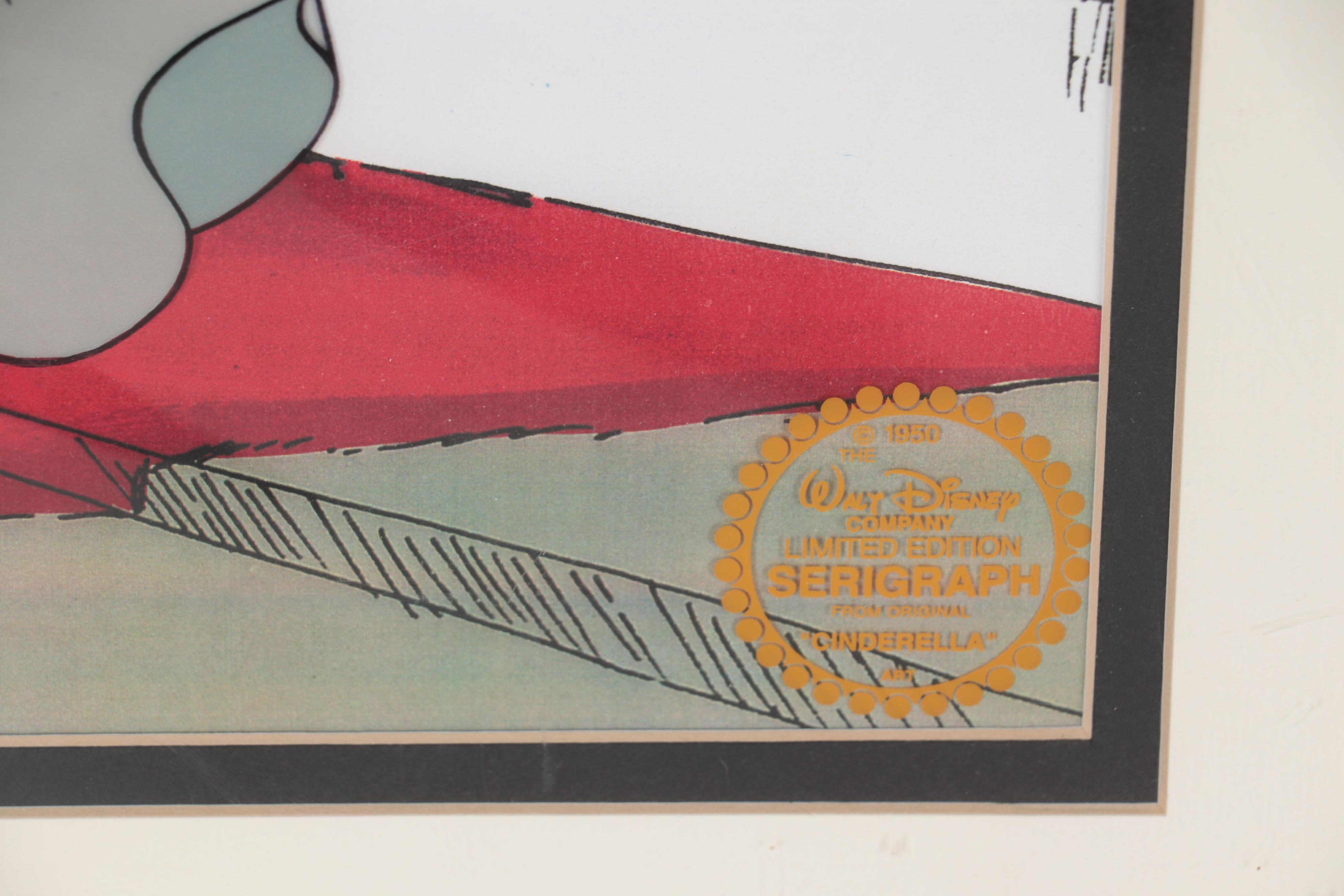 Walt Disney's "Cinderella" Animation Sericel