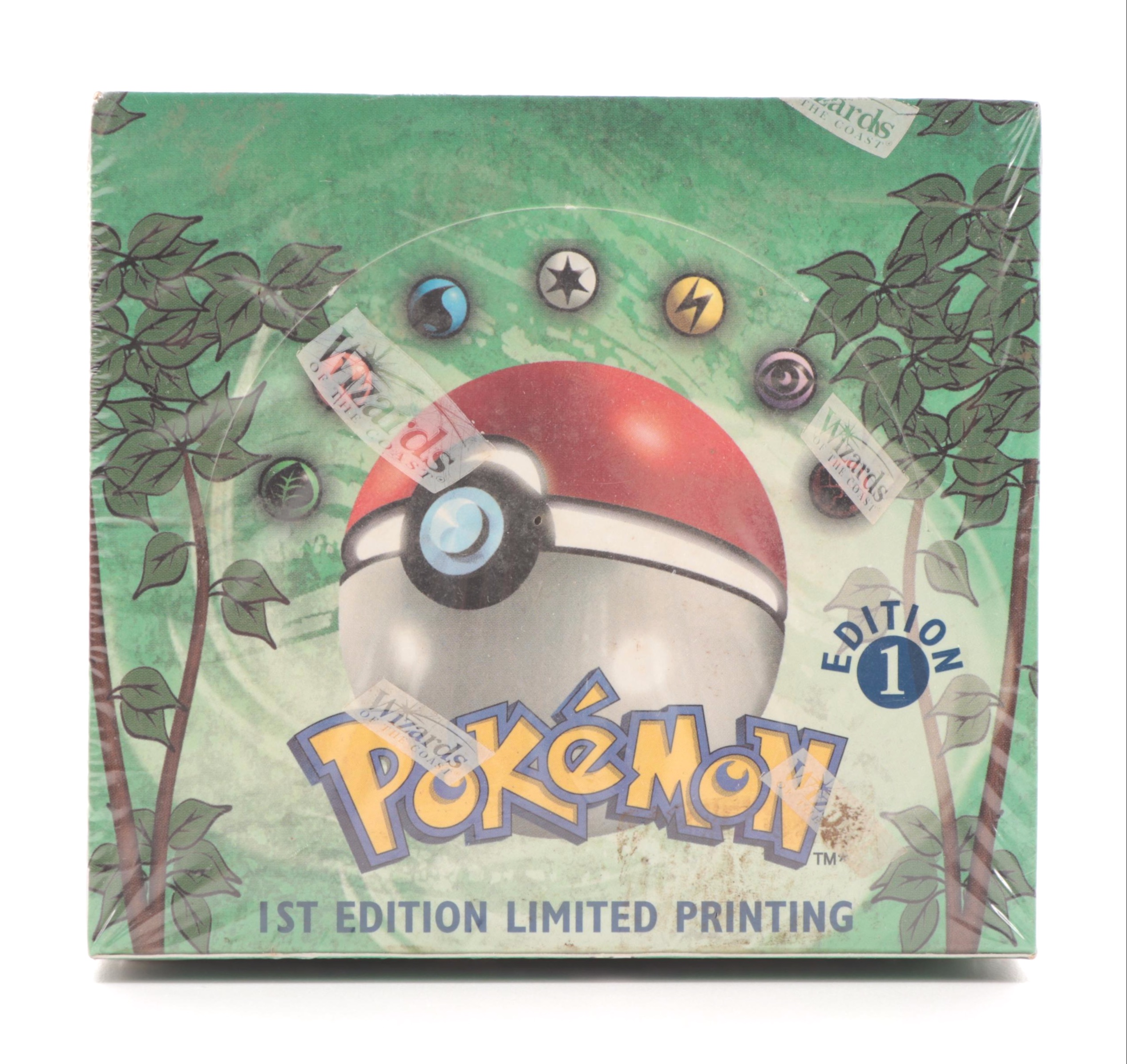 1999 Wizards of the Coast Pokémon 1st Edition Jungle Sealed Booster Box