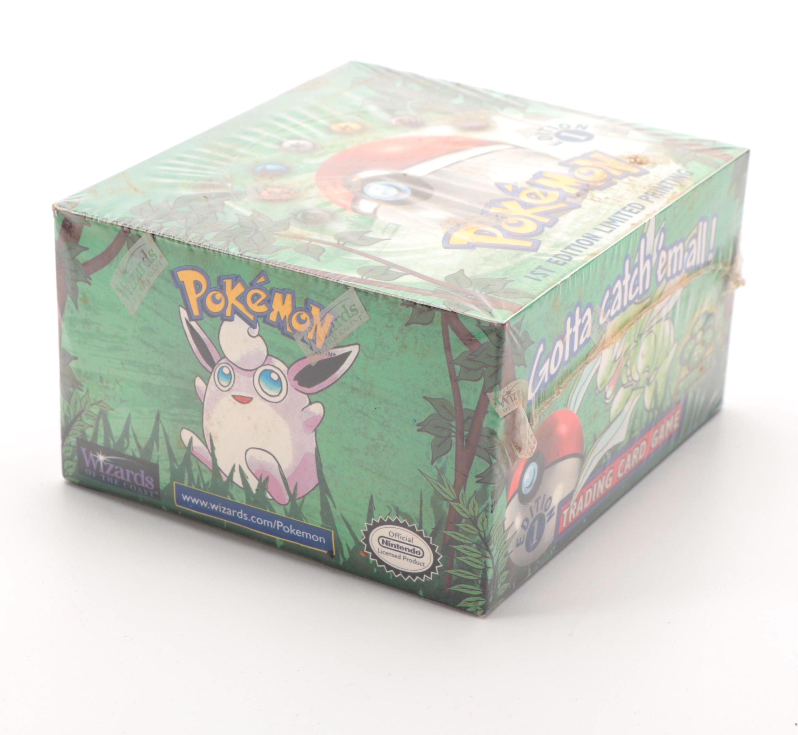 1999 Wizards of the Coast Pokémon 1st Edition Jungle Sealed Booster Box