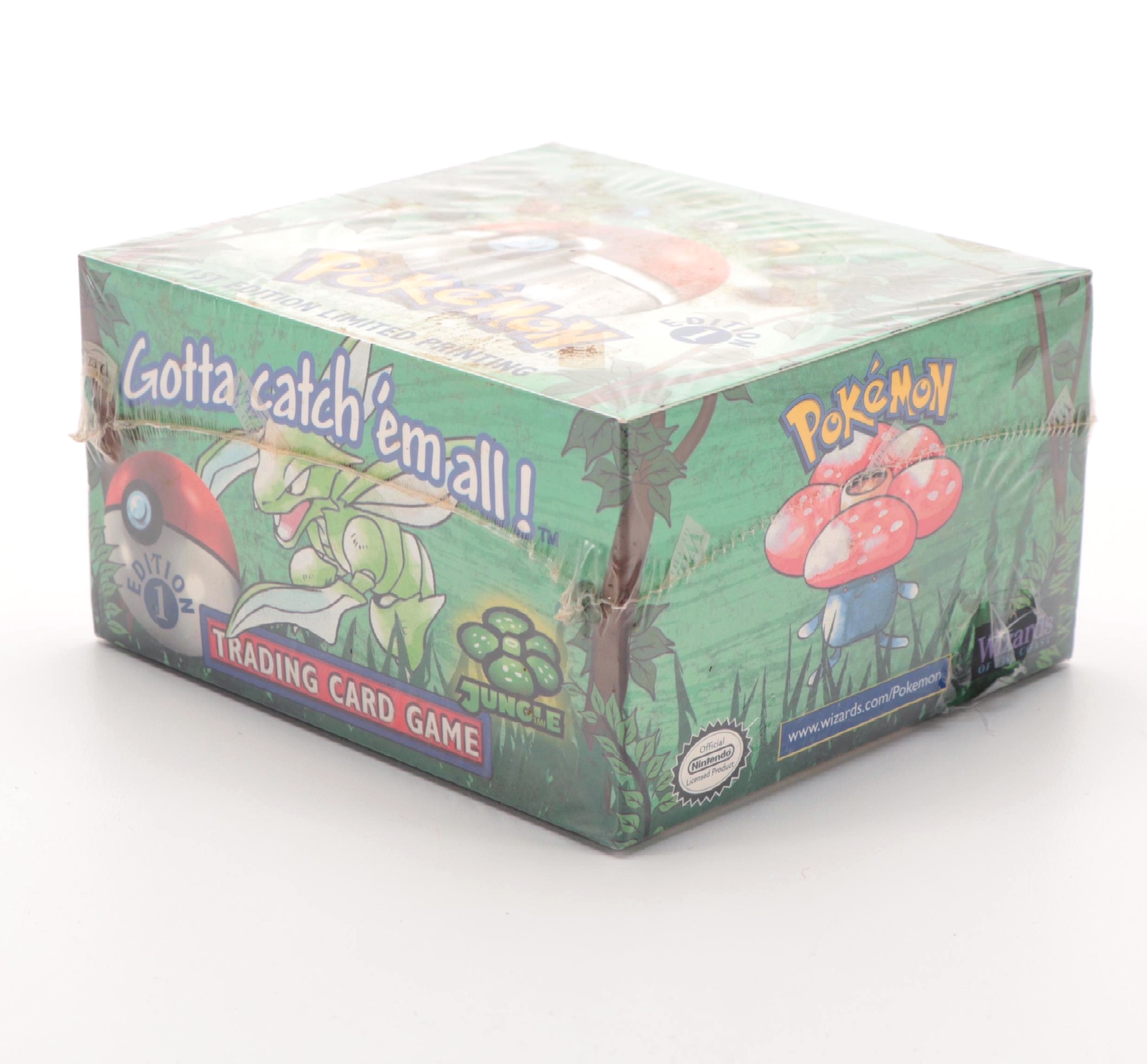 1999 Wizards of the Coast Pokémon 1st Edition Jungle Sealed Booster Box