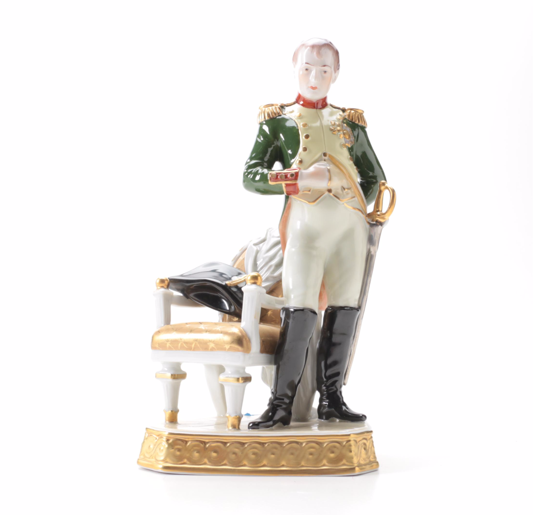 Kämmer Volkstedt "Napoleon I" Porcelain Figurine, Late 20th Century