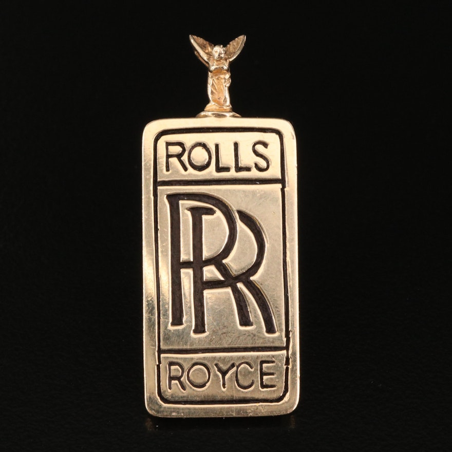 14K Rolls Royce Pendant