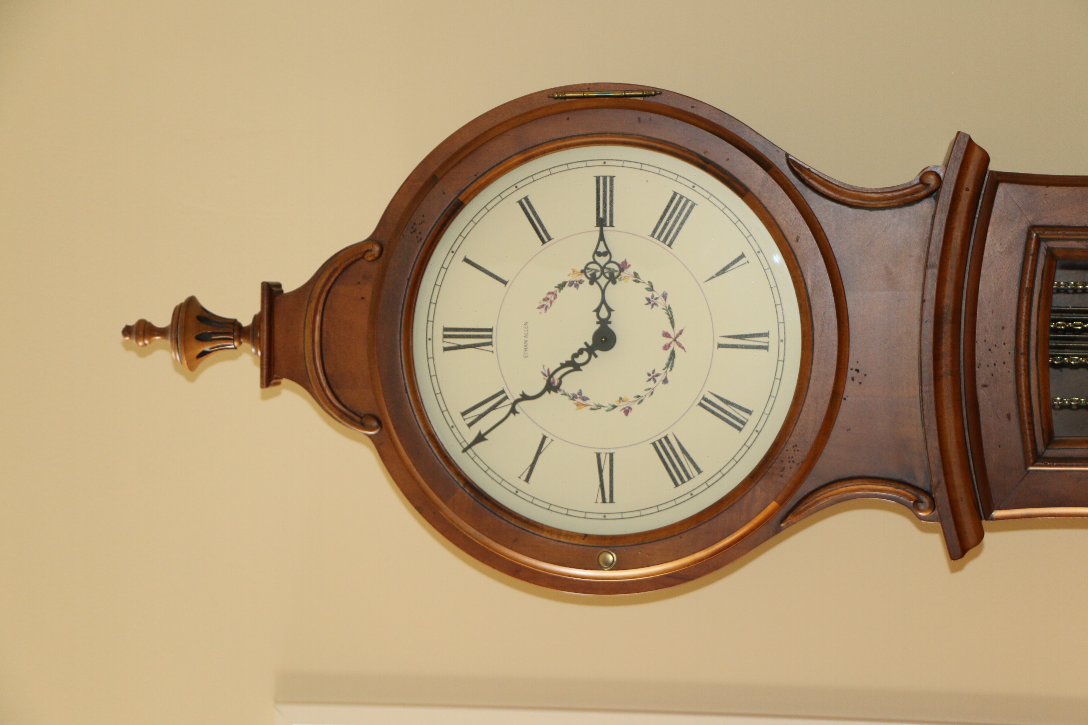 Ethan Allen Bombe Grandfather Clock