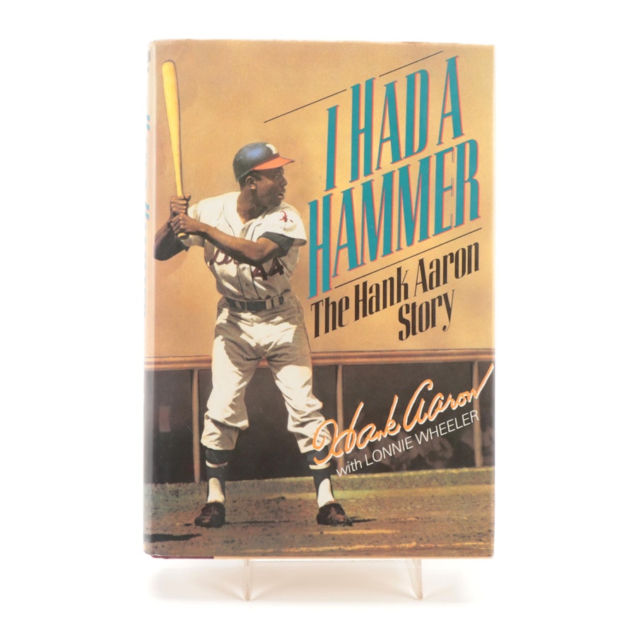 Signed First Edition "I Had a Hammer" by Hank Aaron with Visual COA, 1991