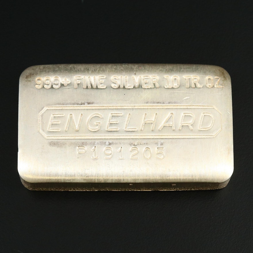 Engelhard 10-Troy Oz. Fine Silver Ingot