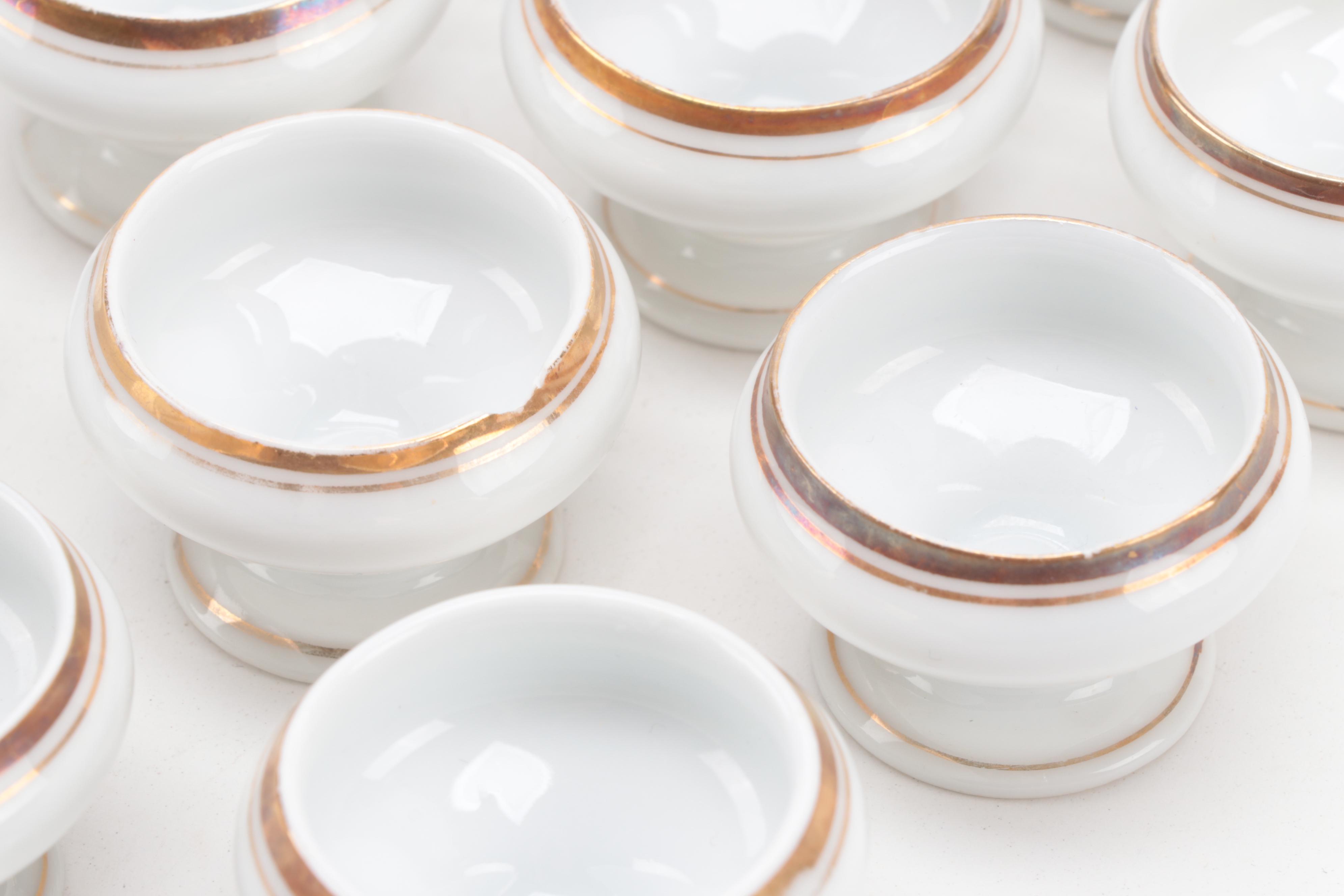 Haviland and Other Gilt Rimmed Porcelain Dinnerware, Early to Mid-20th Century