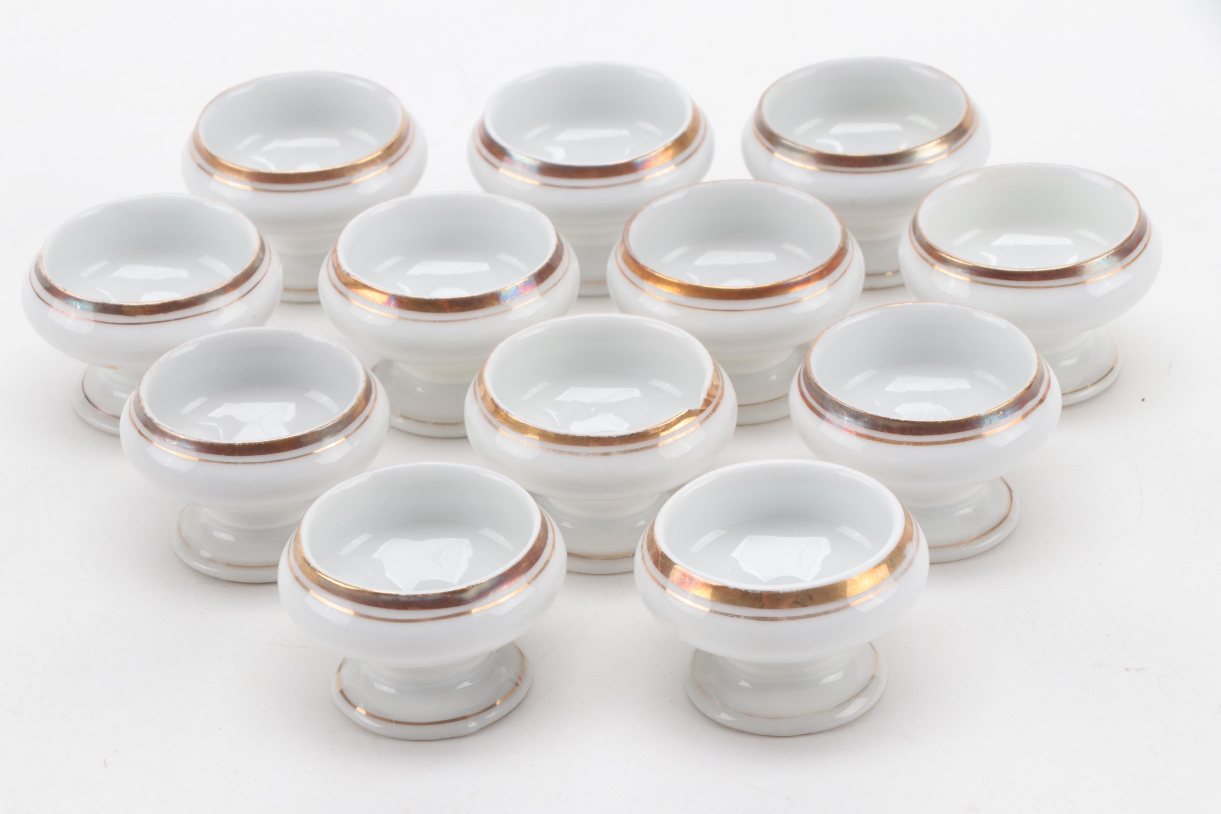 Haviland and Other Gilt Rimmed Porcelain Dinnerware, Early to Mid-20th Century