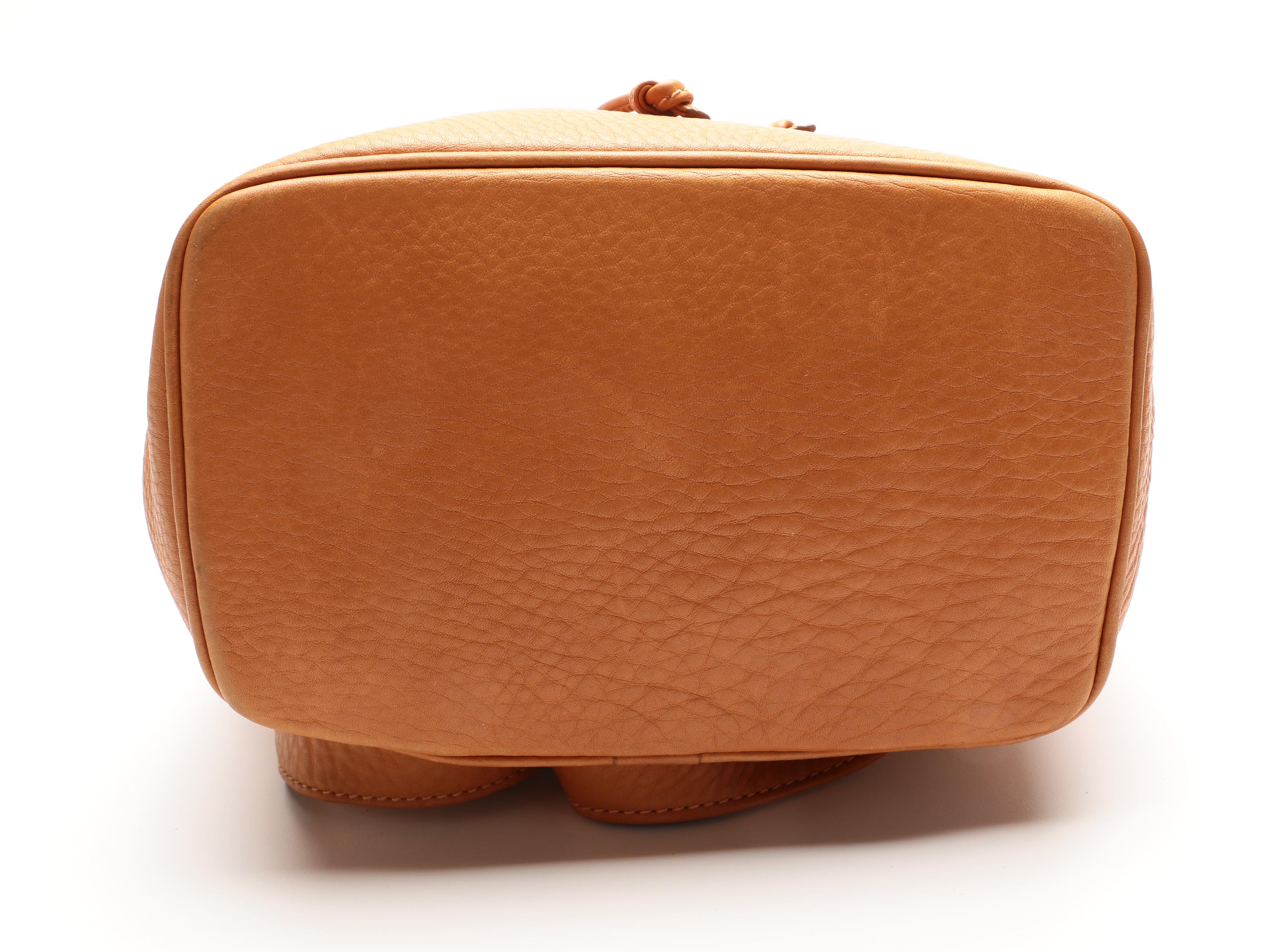 Coach Sonoma Drawstring Backpack in Tan Pebble Grain Leather