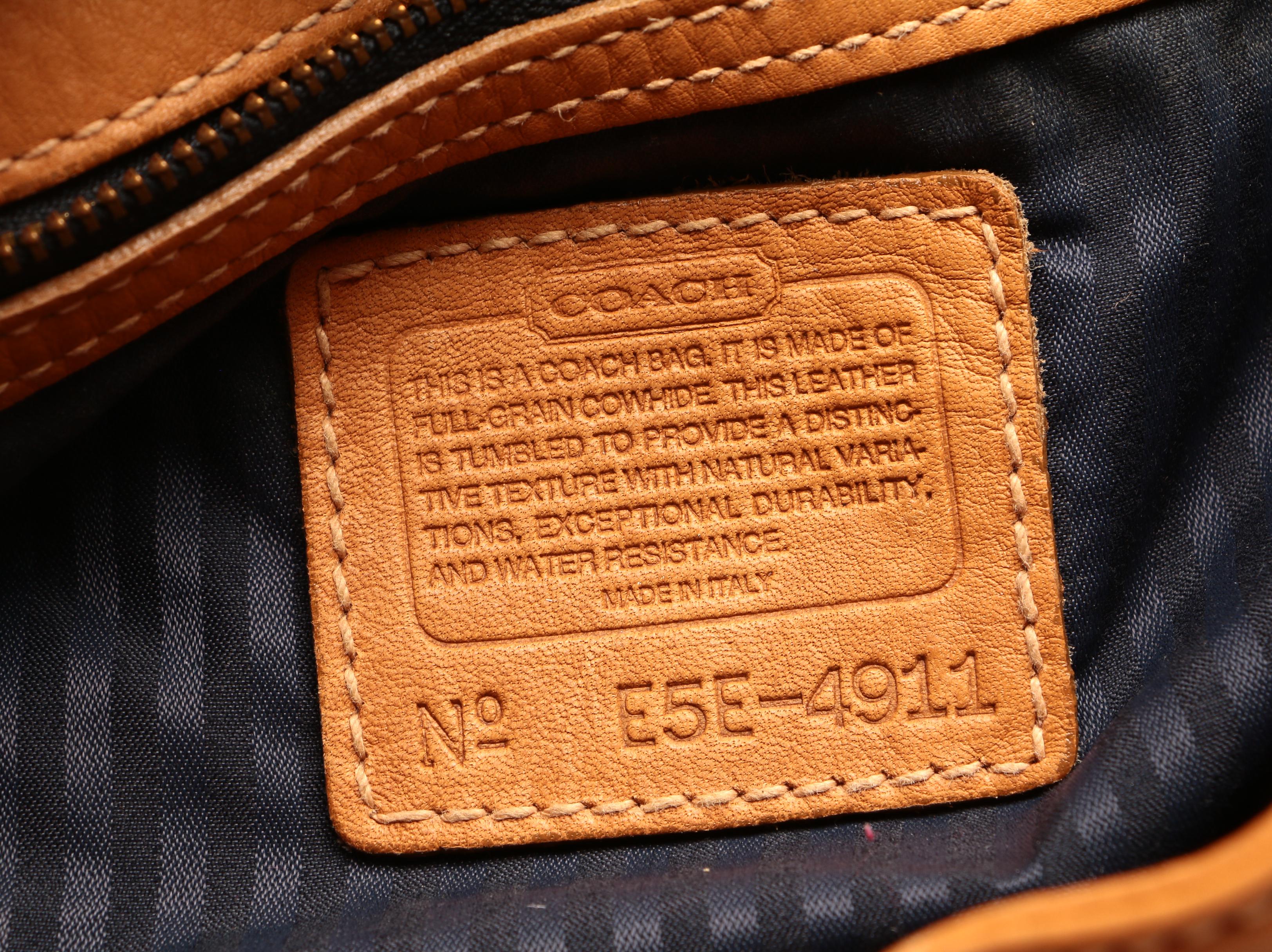 Coach Sonoma Drawstring Backpack in Tan Pebble Grain Leather