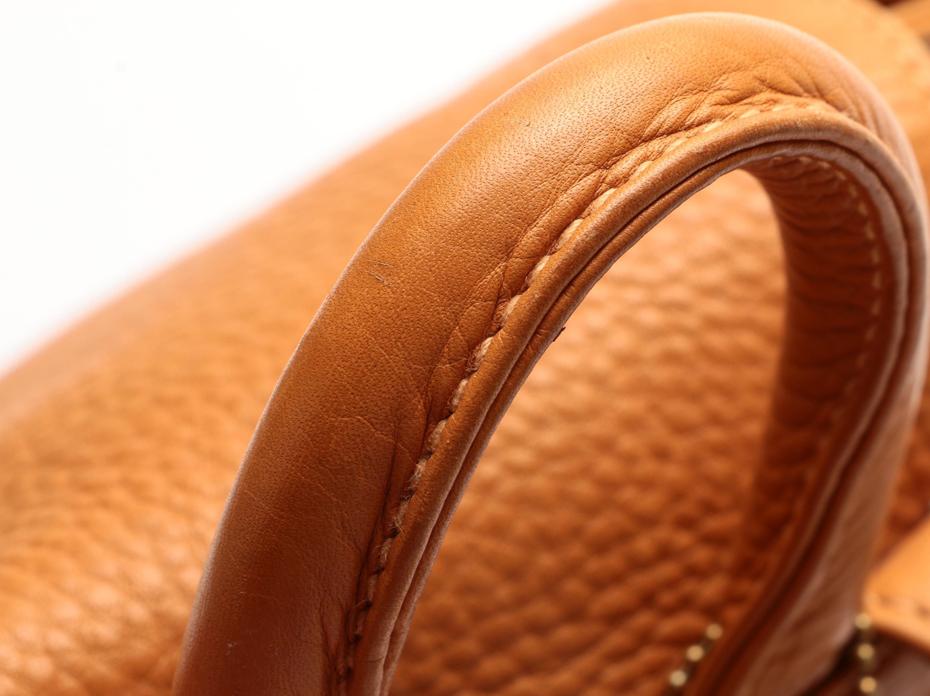 Coach Sonoma Drawstring Backpack in Tan Pebble Grain Leather