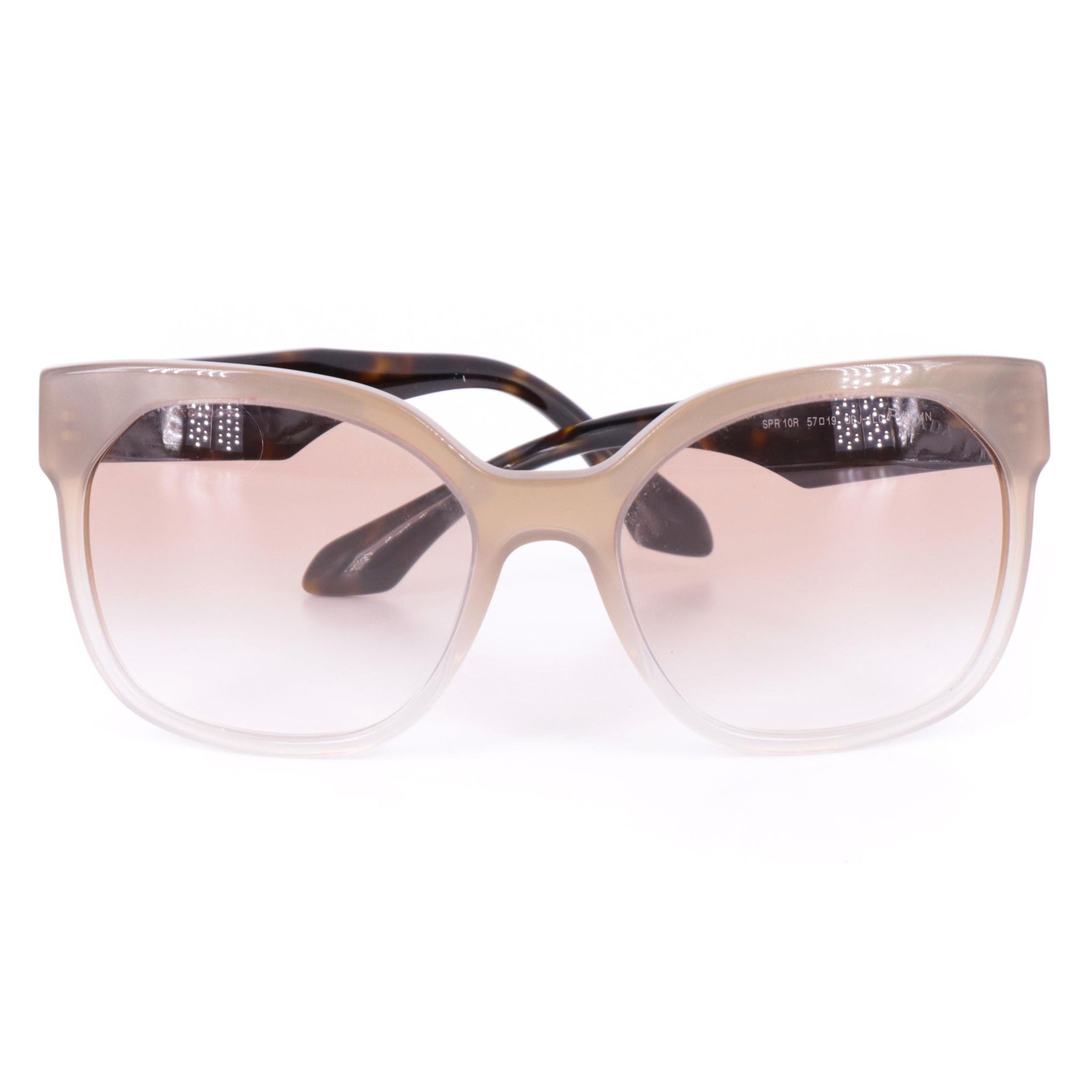 Prada Pearl Havana Rectangular Sunglasses