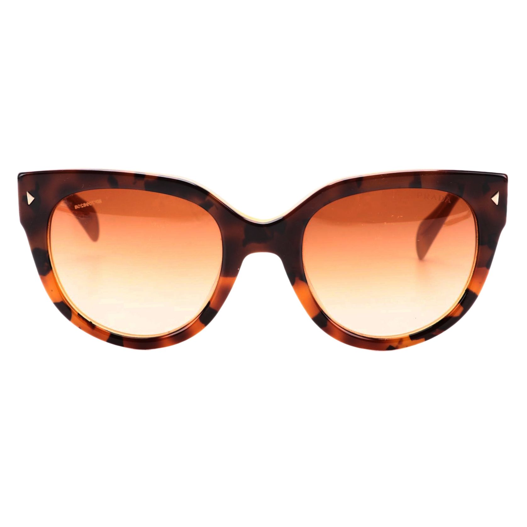 Prada SPR170 Havana Modified Cat Eye Sunglasses