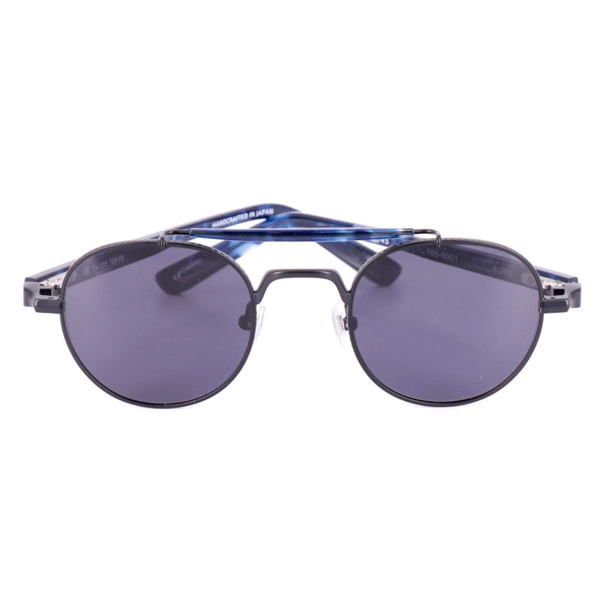 TOKYO 35/139 Kuro Blue Tortoise Style Aviator Sunglasses