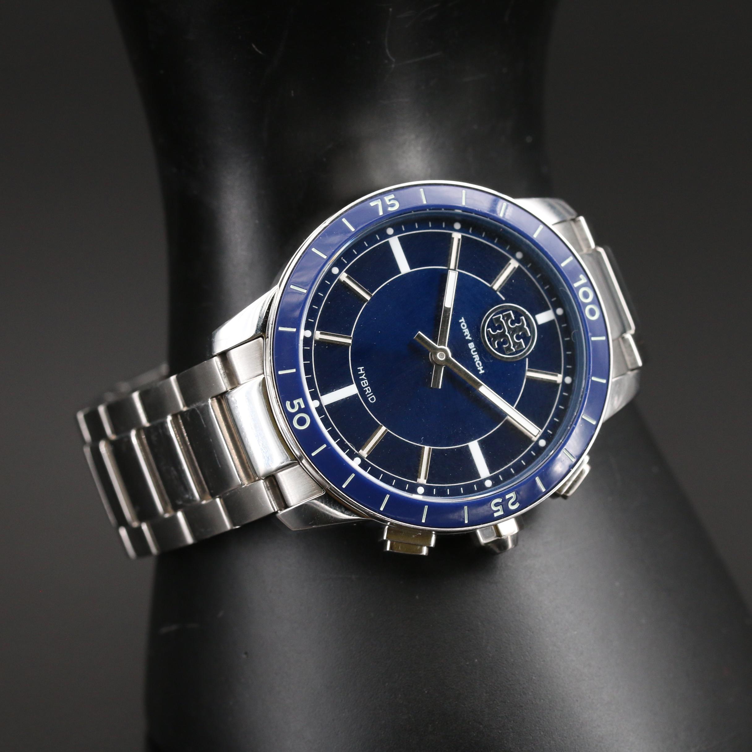 Tory Burch Collins Stainless Steel Hybrid Smart Watch