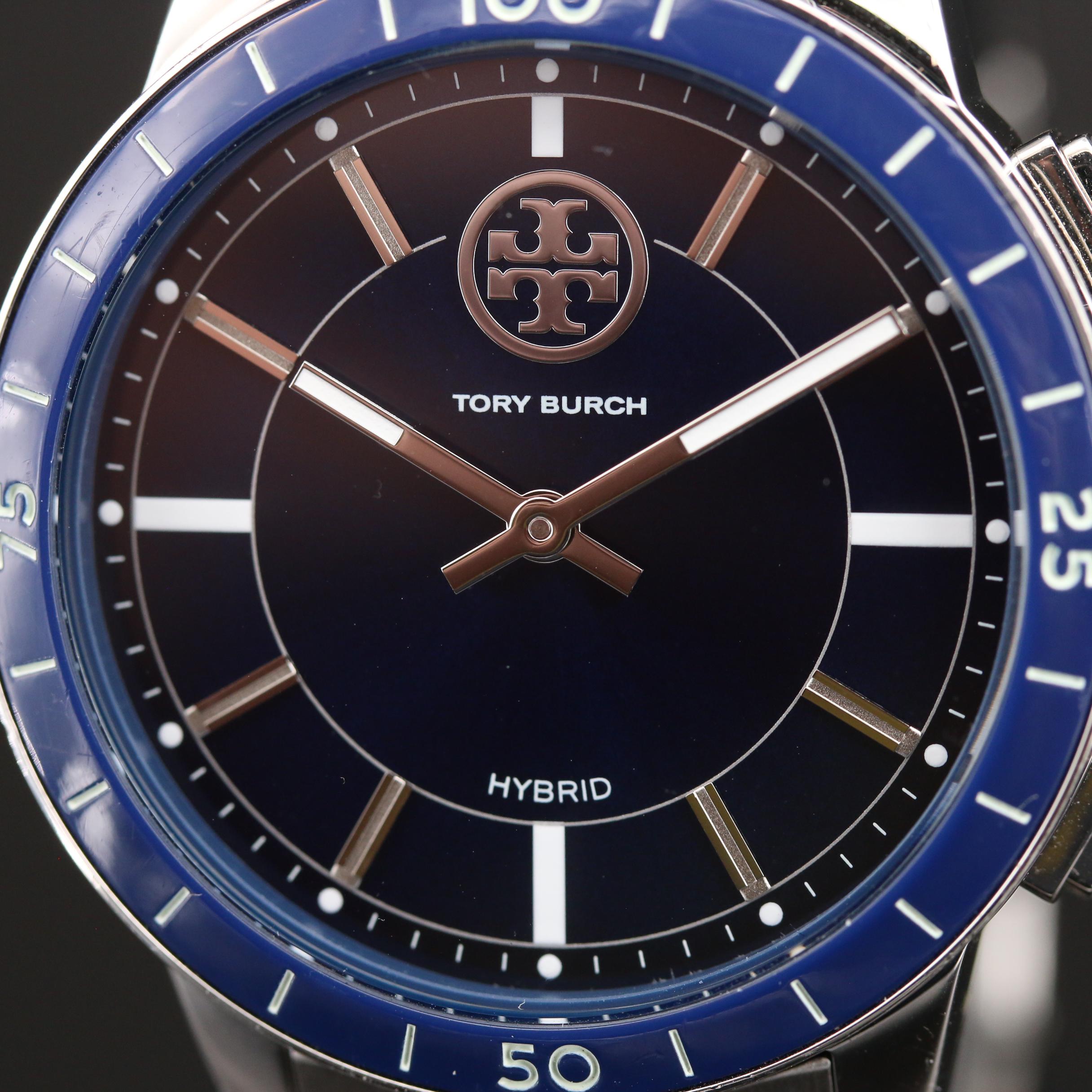 Tory Burch Collins Stainless Steel Hybrid Smart Watch