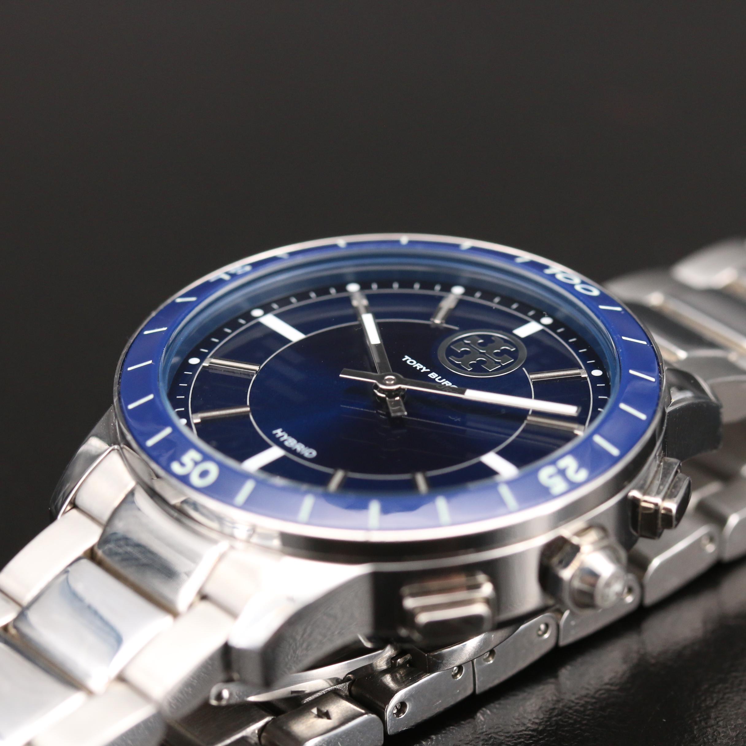 Tory Burch Collins Stainless Steel Hybrid Smart Watch