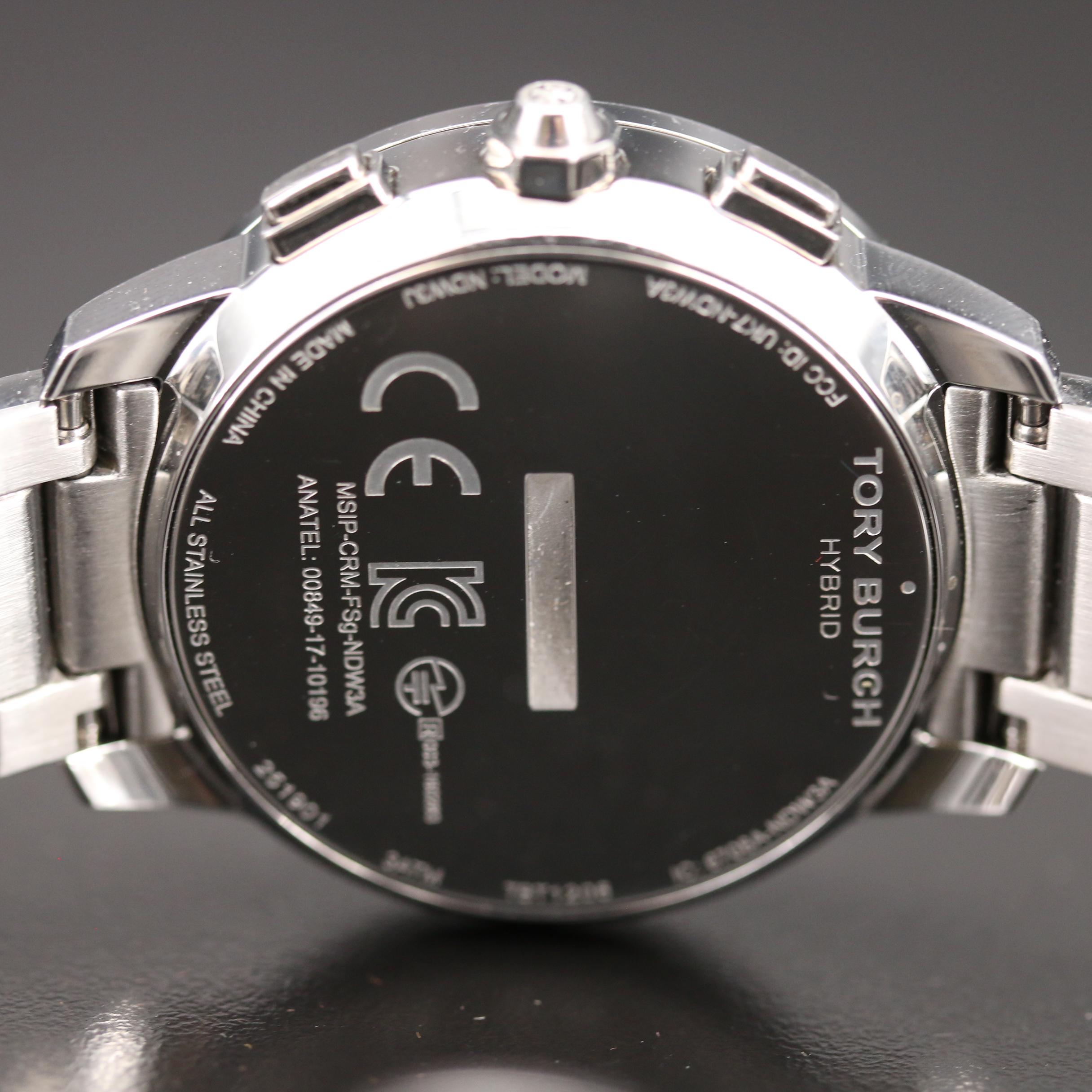 Tory Burch Collins Stainless Steel Hybrid Smart Watch