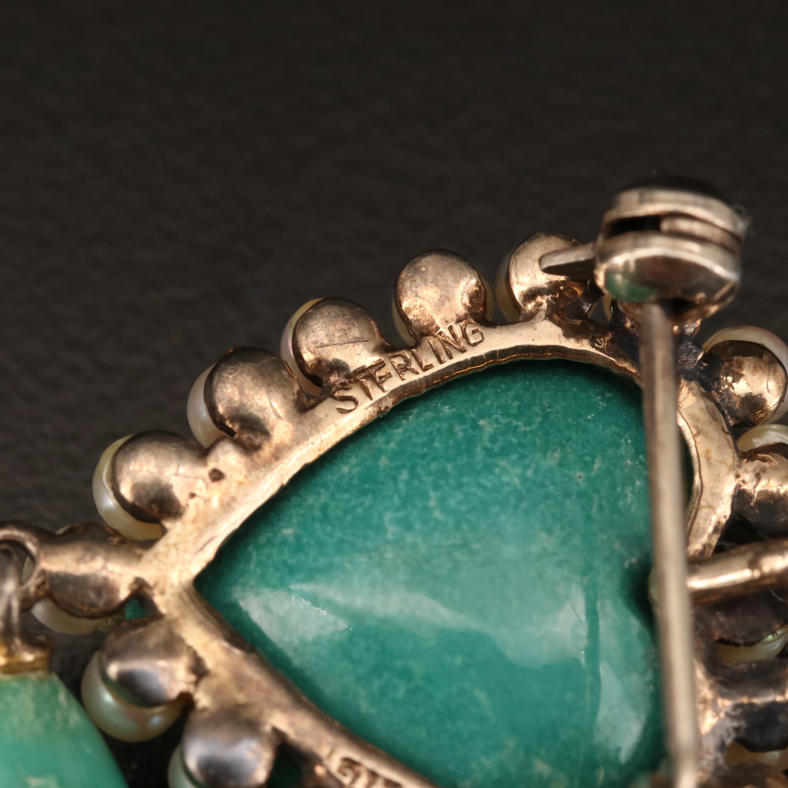 Vintage Costume Jewelry Featuring Mamselle, Napier and Sterling Heart Brooch