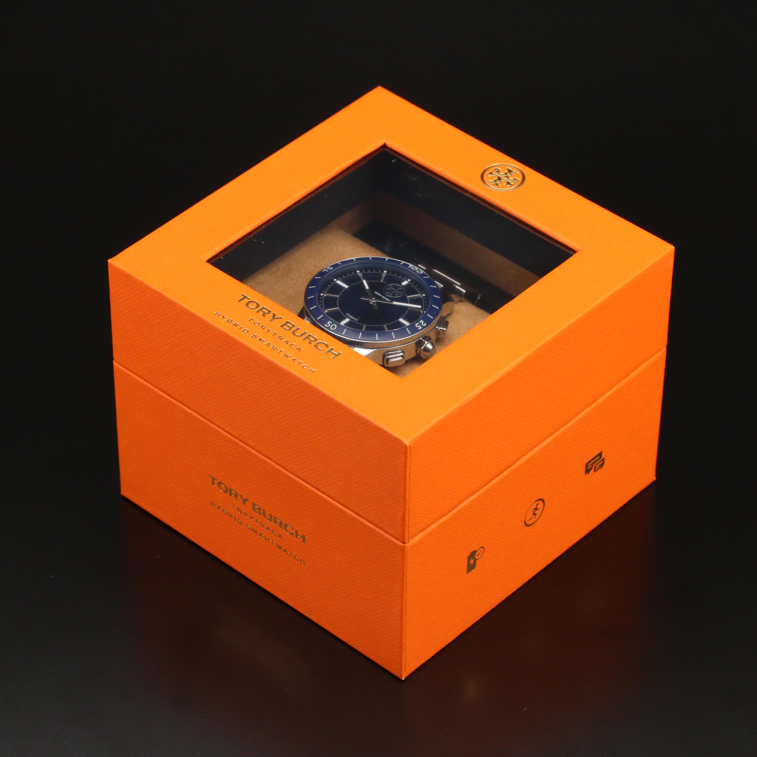 Tory Burch Collins Stainless Steel Hybrid Smart Watch