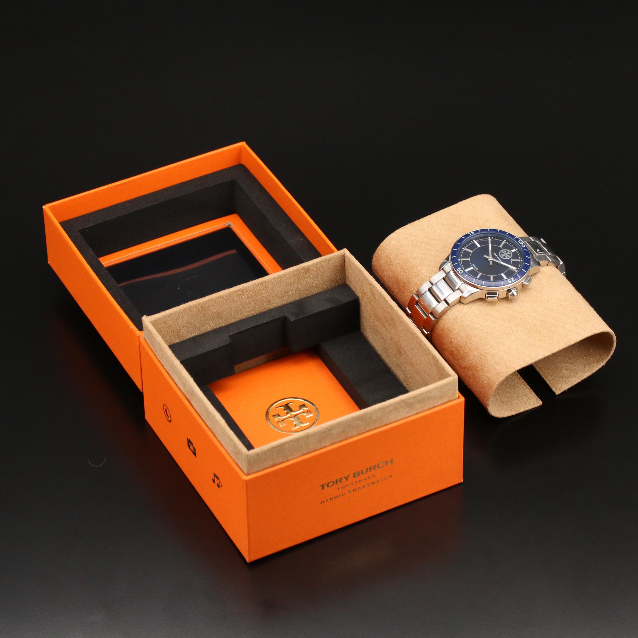 Tory Burch Collins Stainless Steel Hybrid Smart Watch