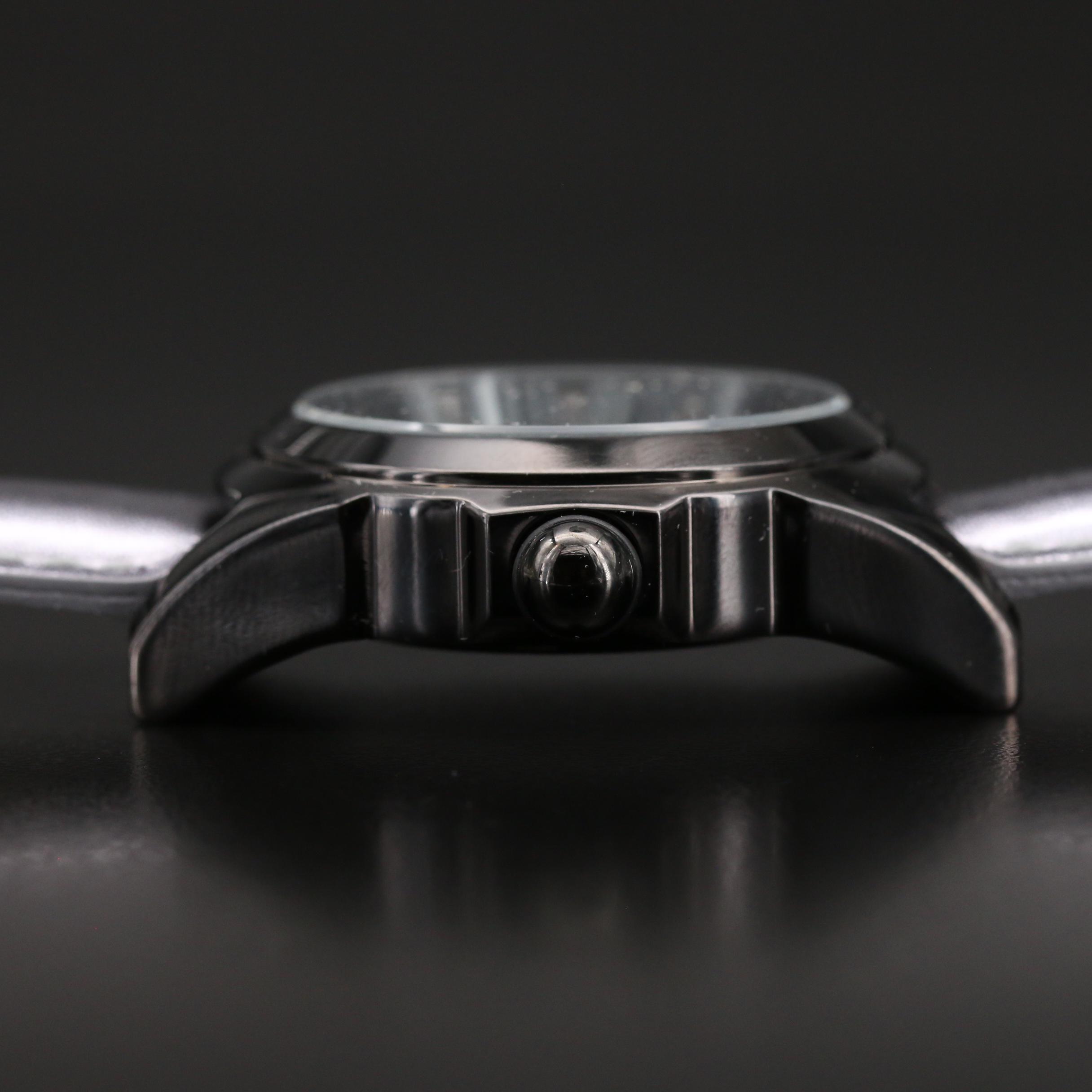 Invicta "Black Magic" Diamond and Stainless Steel Quartz Watch