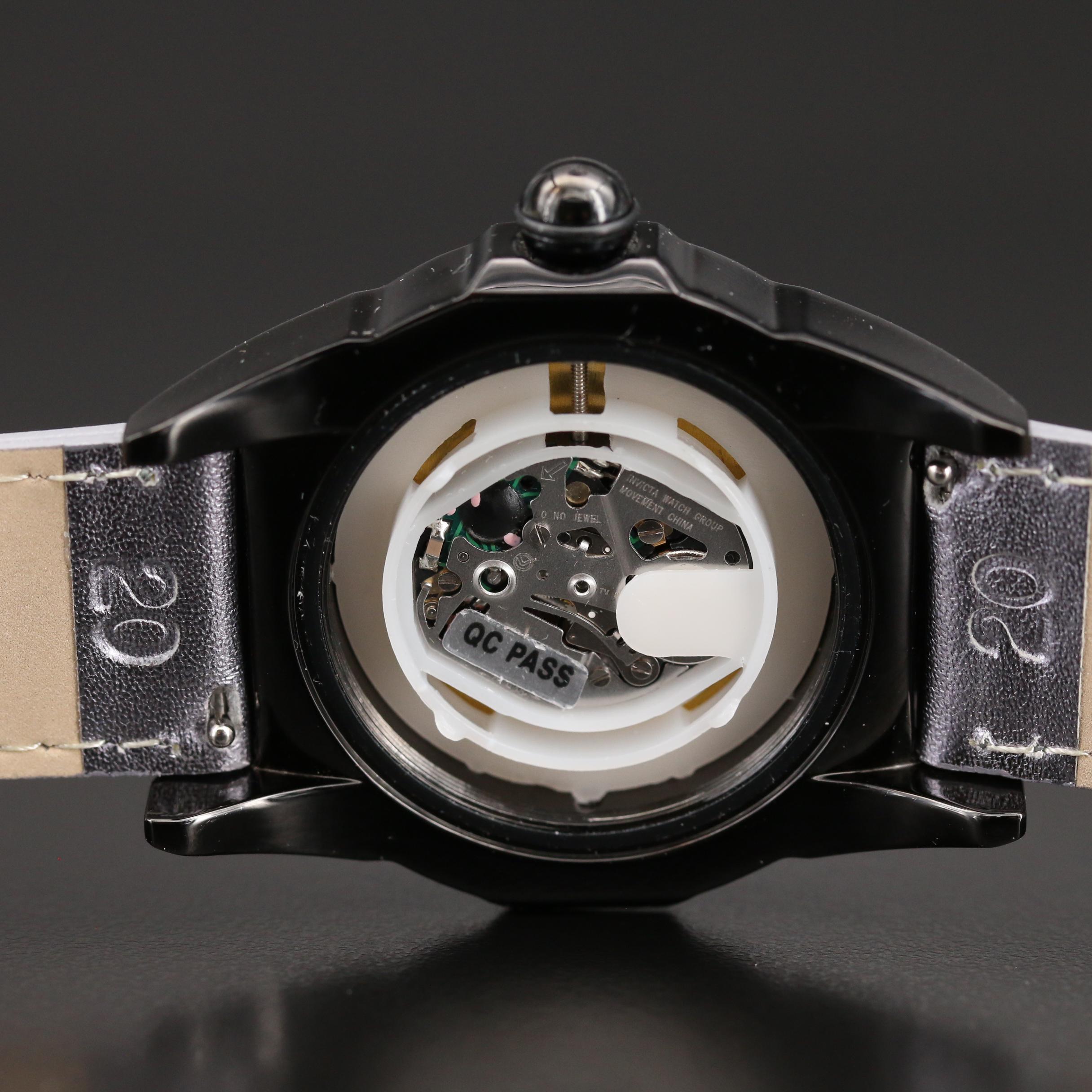 Invicta "Black Magic" Diamond and Stainless Steel Quartz Watch